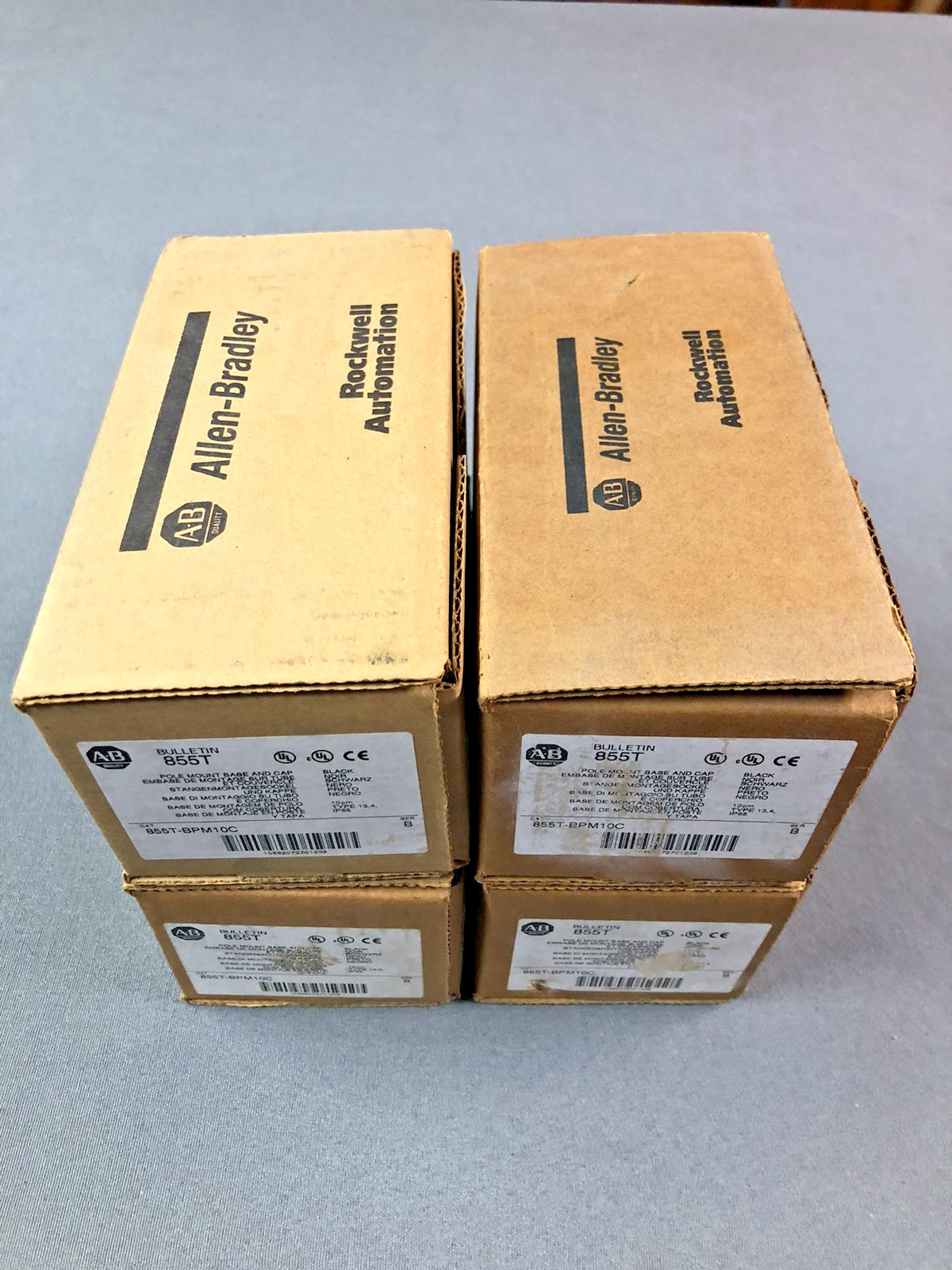(1) Allen-Bradley 855T-BPM10C Base Mount Pole & Cap – For 855T Stack Lights