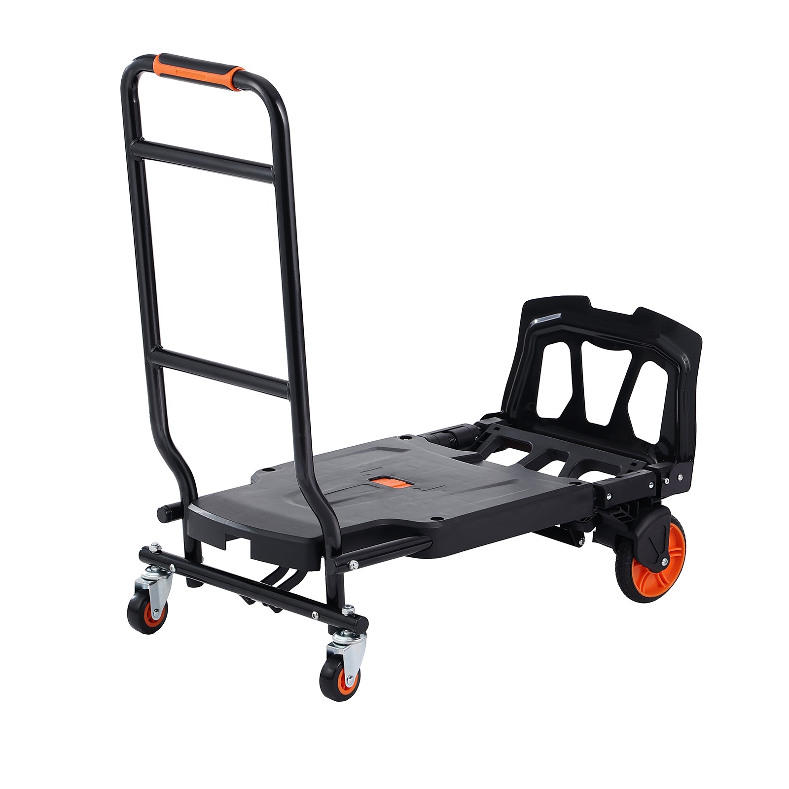 Aluminum Hand Truck 2 in 1 Folding Dolly Cart 300 lbs Capacity Heavy Duty