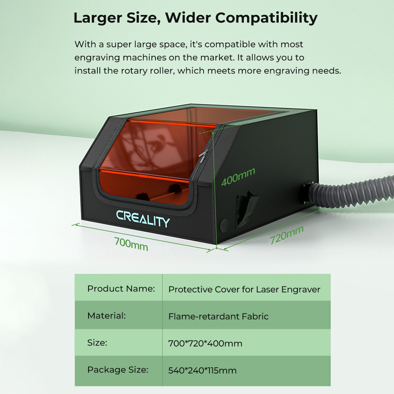 Creality Laser Engraver Enclosure with Ventilation Eye S8D8 Protective Cover