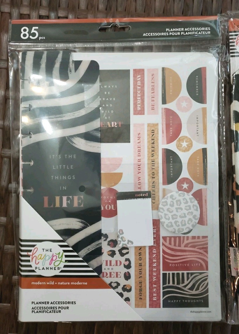 The Happy Planner Modern Wild Planner Accessories & Pen Case Pouch Small Bundle