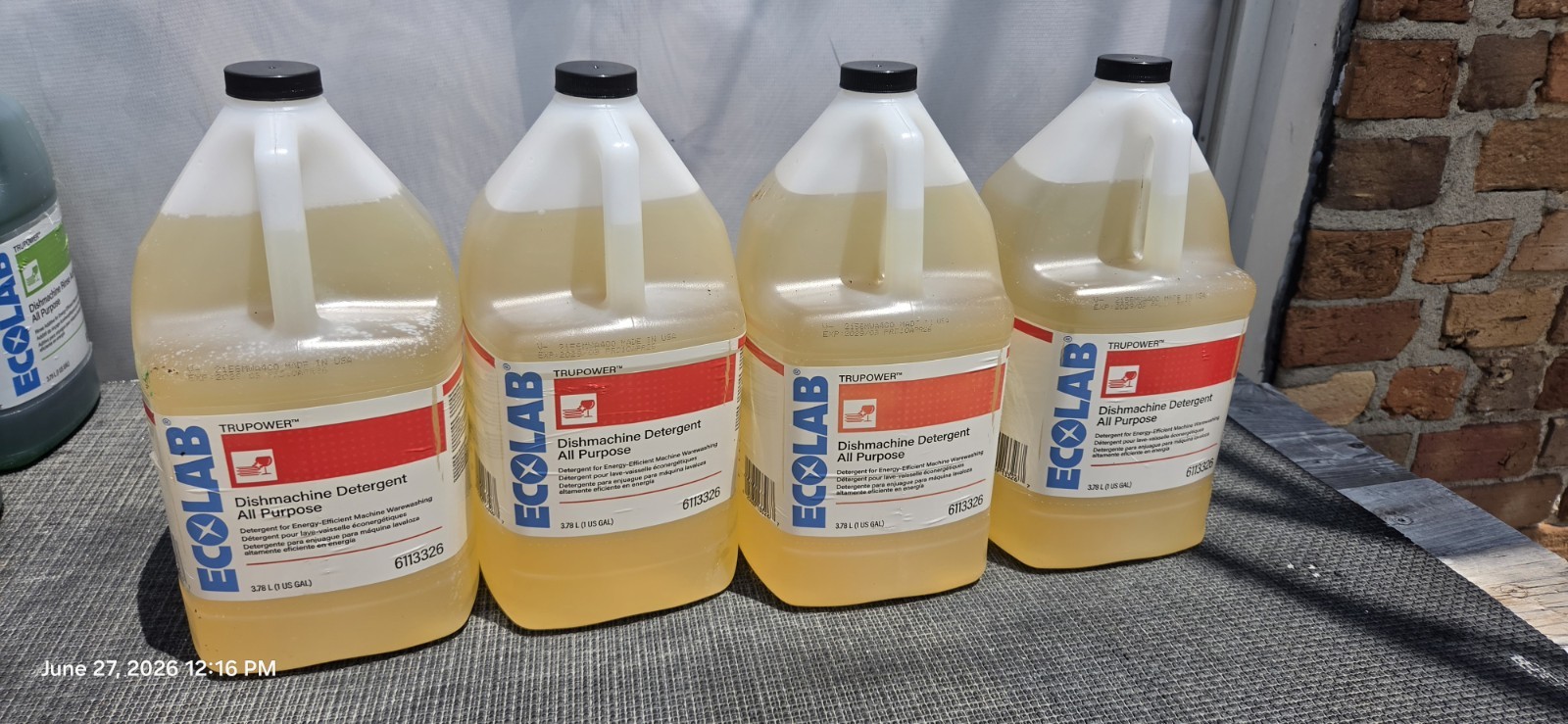 ECOLAB 6113326 Trupower All Purpose Dishmachine Detergent 4 Gallons