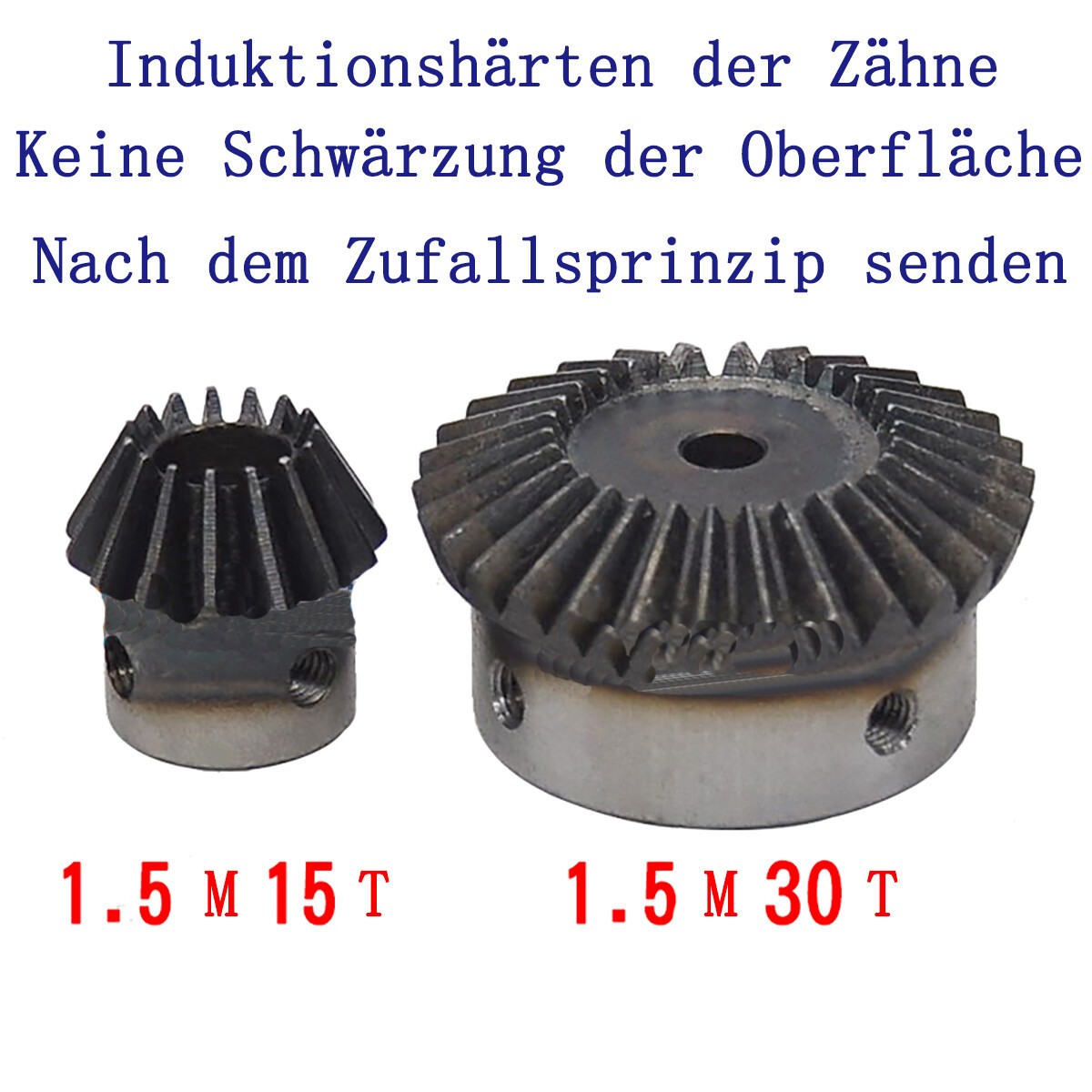 1.5 Module Bevel Gear 15/30 Tooth Bevel Gear Ratio 1:2 Bore 5/6/8-15mm