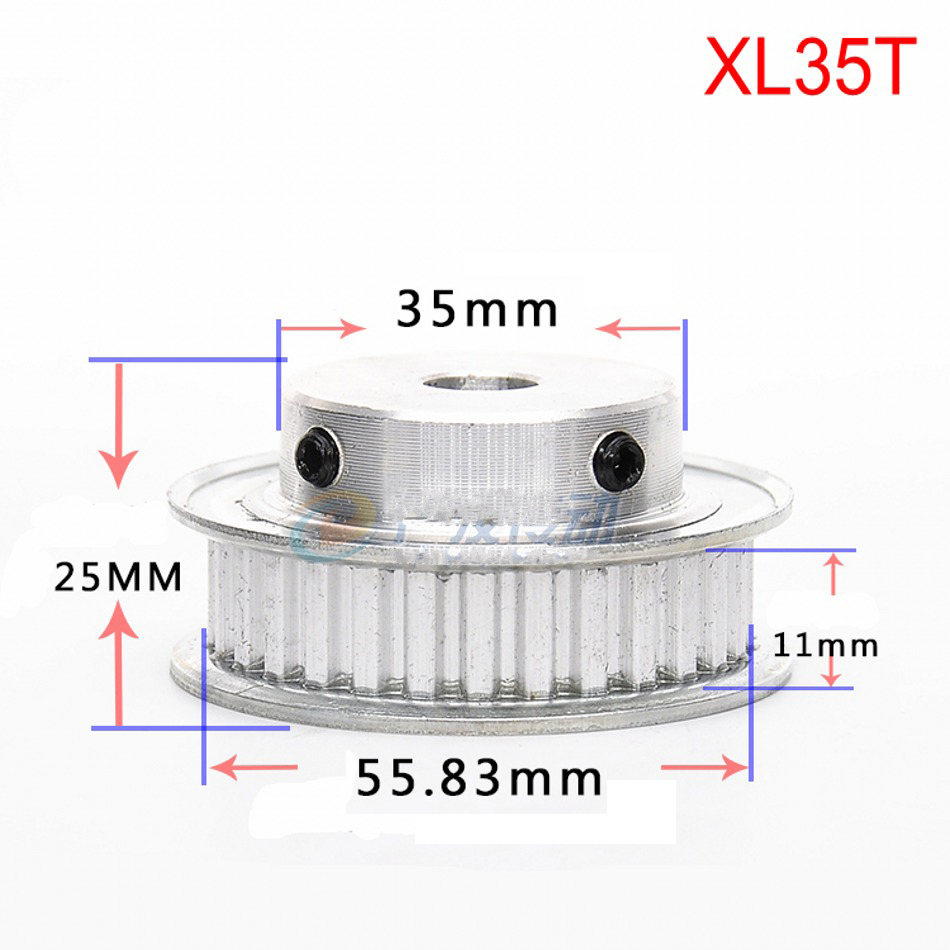 XL 10T-100T Timing Belt Pulley Synchronous Wheel Select Bore for 10mm Width Belt