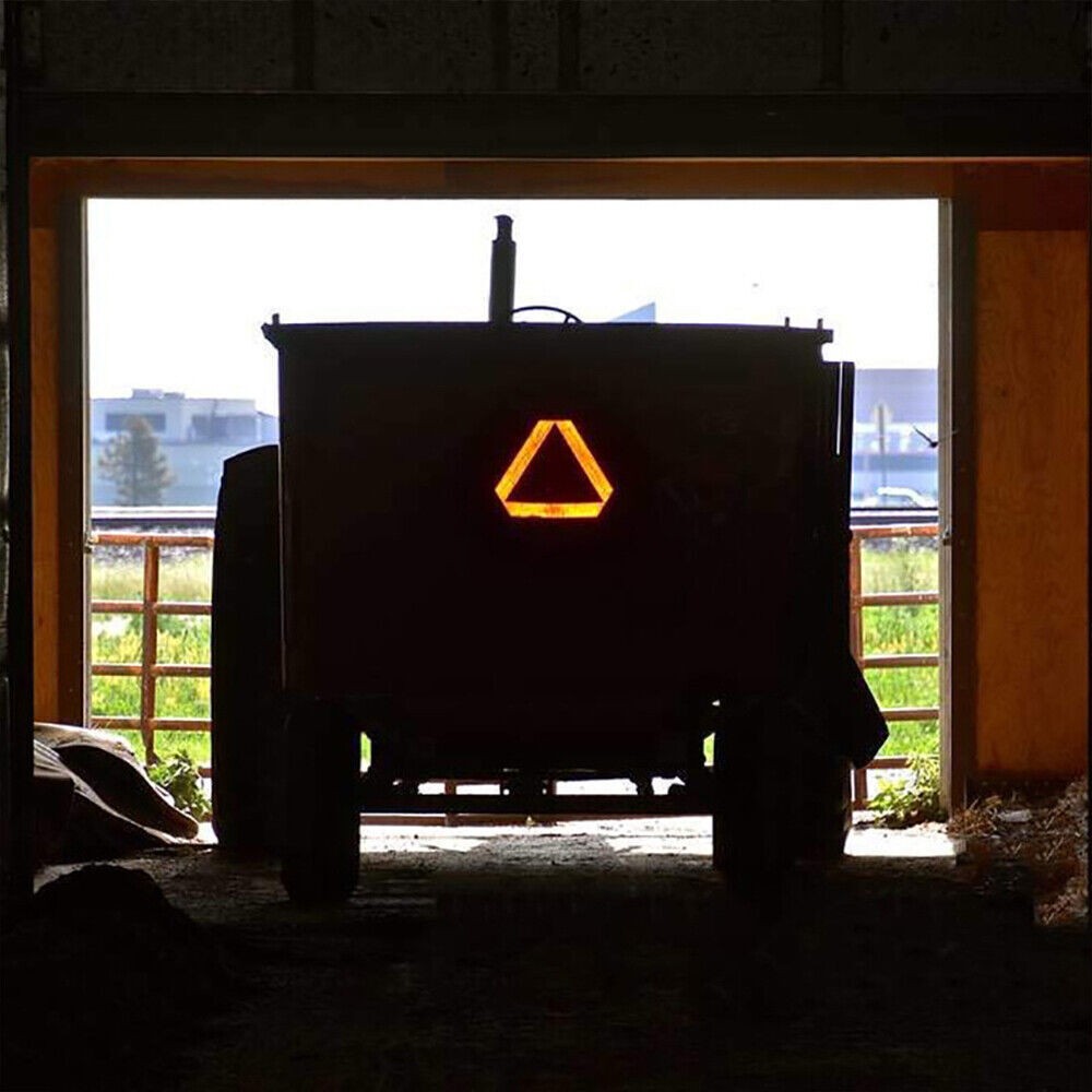 Reflective Slow Vehicle Sign 14″x16″ Safety Triangle Golf Cart,Tractor, UTV