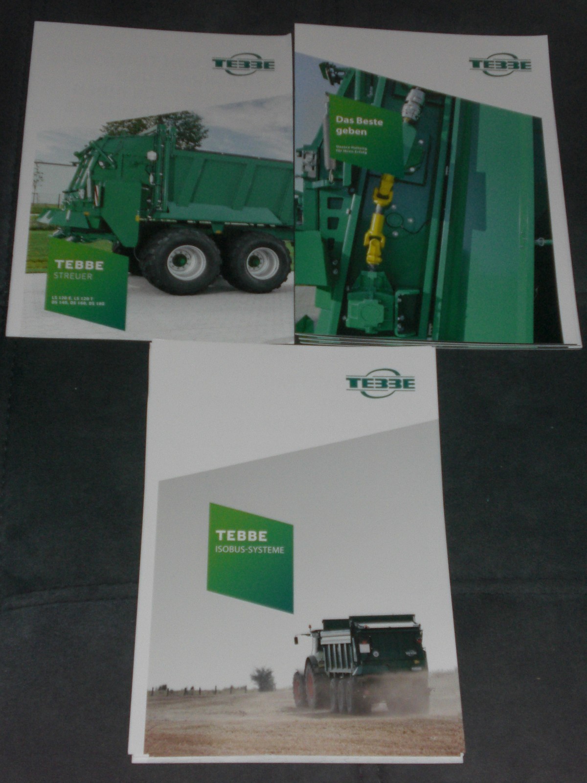 Tebbe Spreader, Manure Spreader, ISOBUS Systems Brochures 10/2025, 11/2023 (25745)