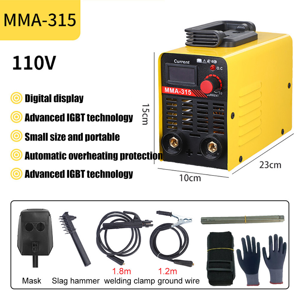 110V 300AMP Mini IGBT ARC Welding Machine Inverter DC MMA Electric Welder Stick