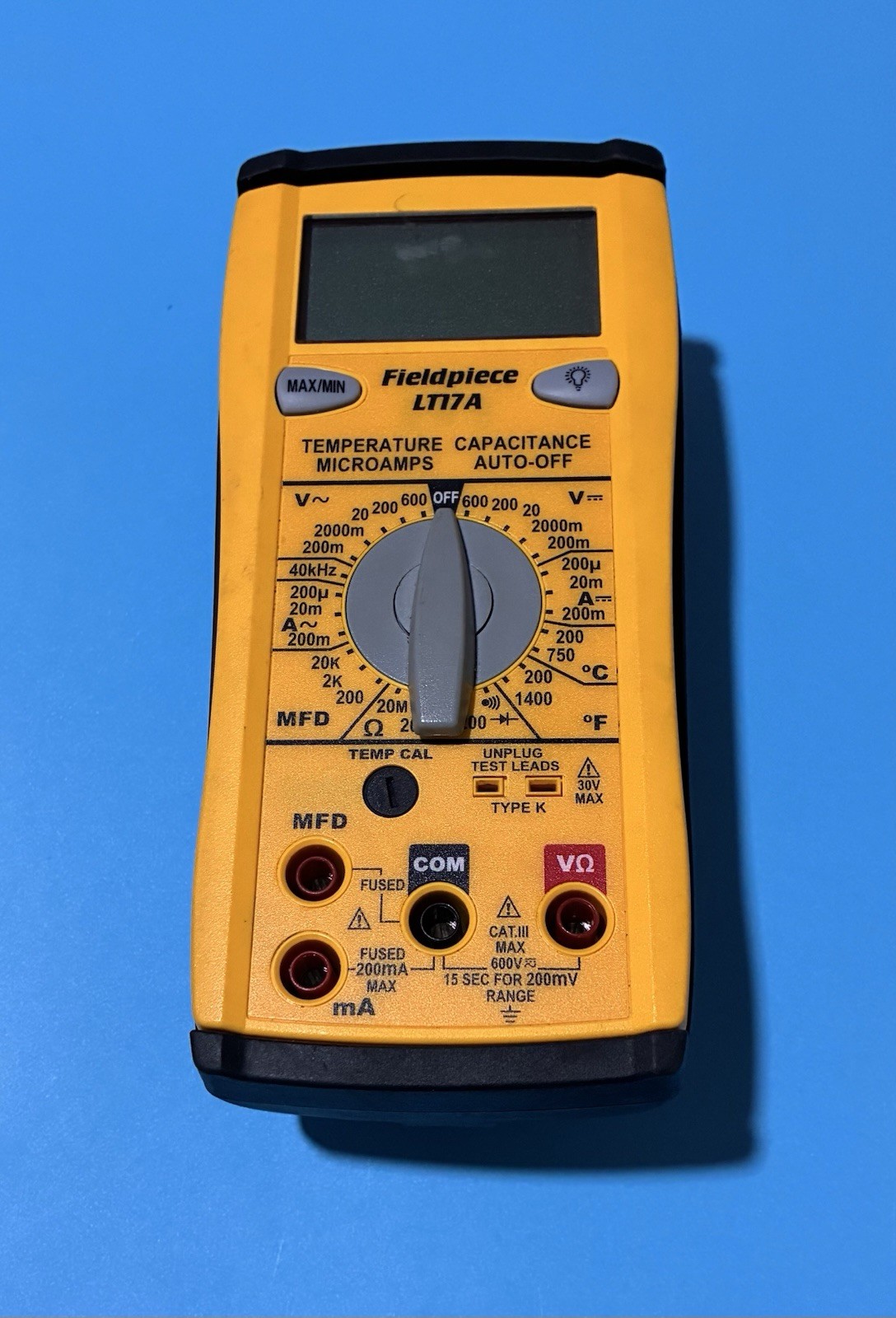 Fieldpiece LT17A Digital Multimeter with Temp, MFD, Microamps, Frequency Working