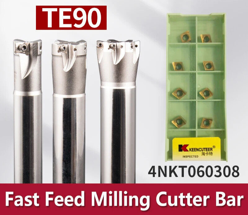 Fast-Feed Milling Cutter Insert Bar 90-degree Double-side Right-angle 4NKT060308