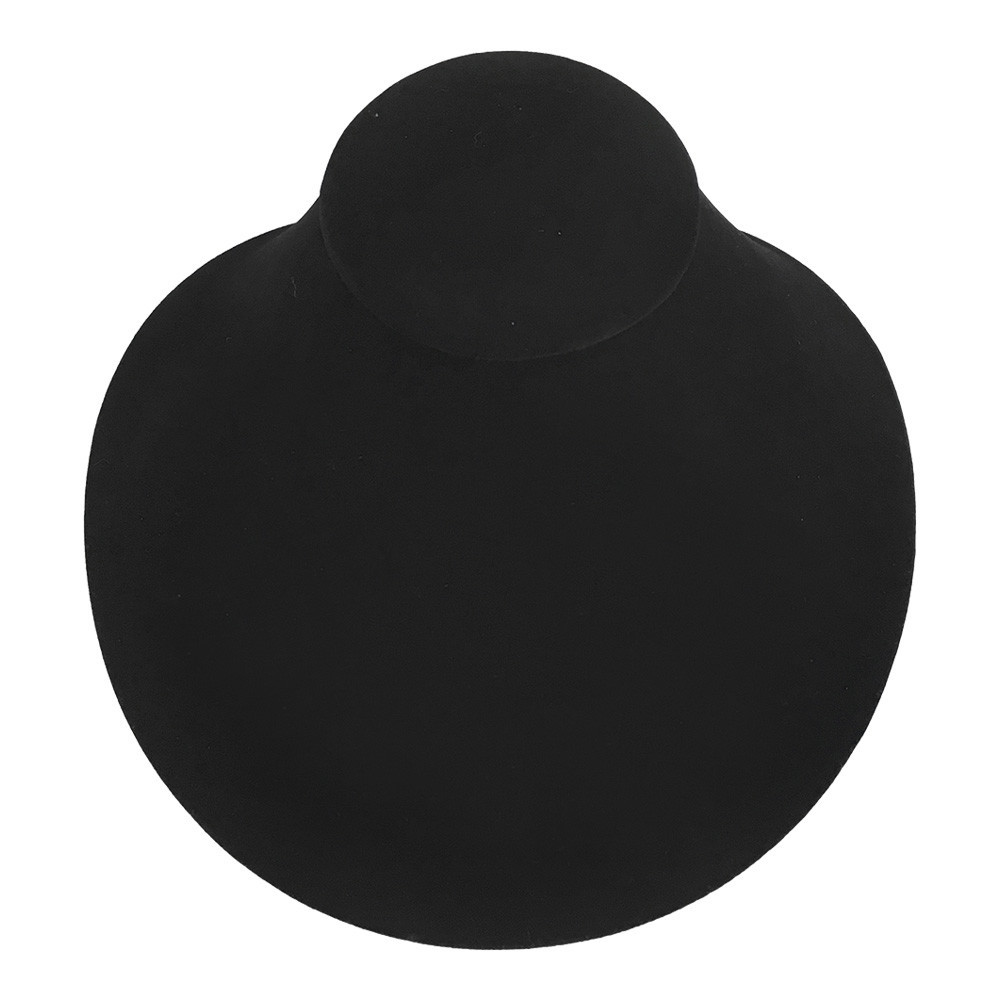 8″L x 8-1/4″W Black Velvet Necklace Pendant Chain Link Jewelry Display Holder