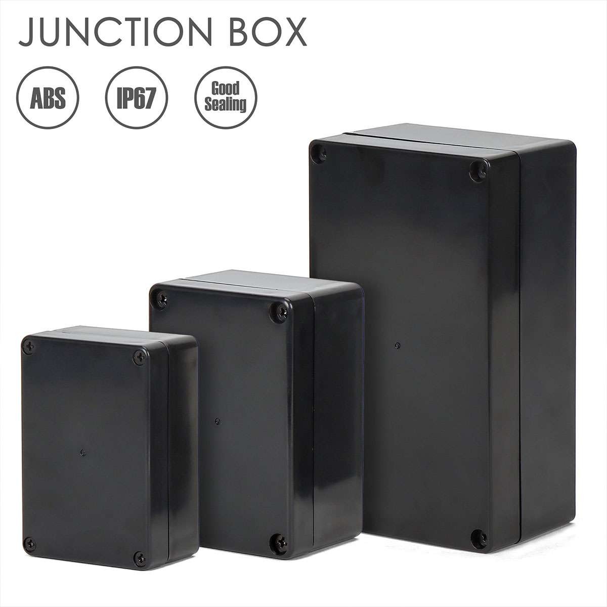 Project Box IP65 Waterproof Junction ABS Plastic Enclosure Dustproo Boxes DIY US