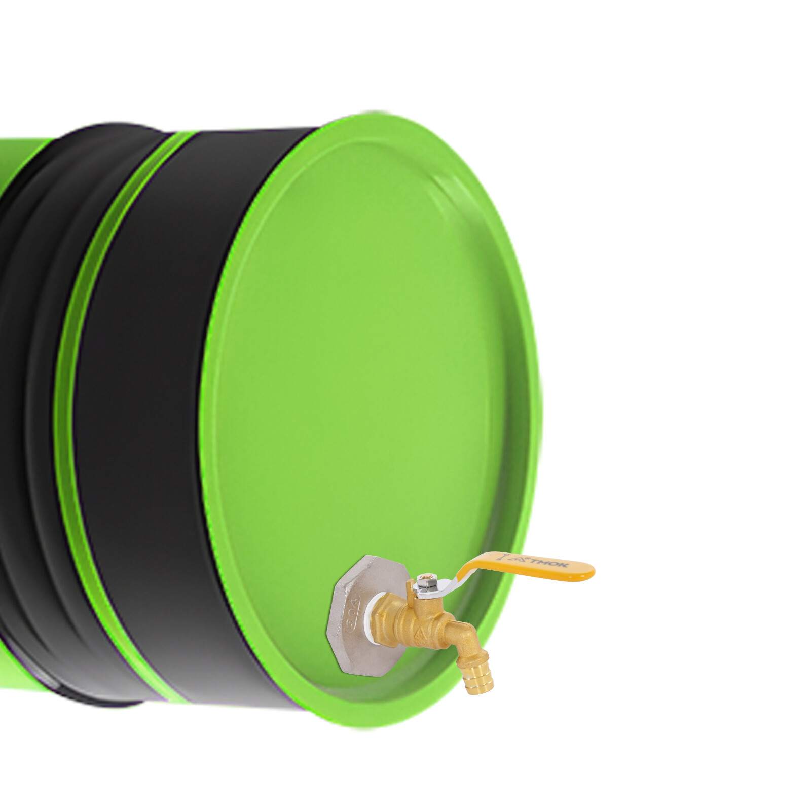 4pcs Rain Barrel Spigot Brass Barrel Faucet For 55 Gallon Drum W/ 4 PTFE Tapes