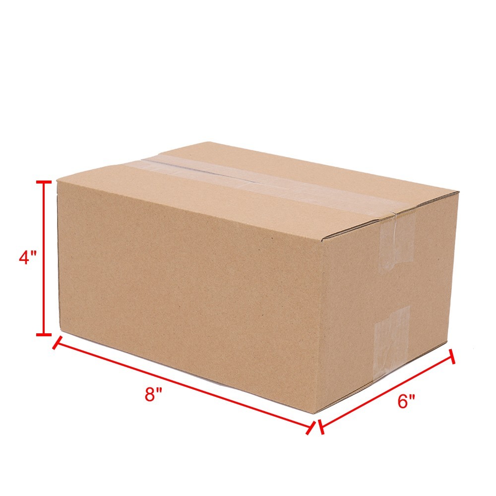 100 Corrugated Paper Boxes 8x6x4″（20.3*15.2*10cm）Yellow New