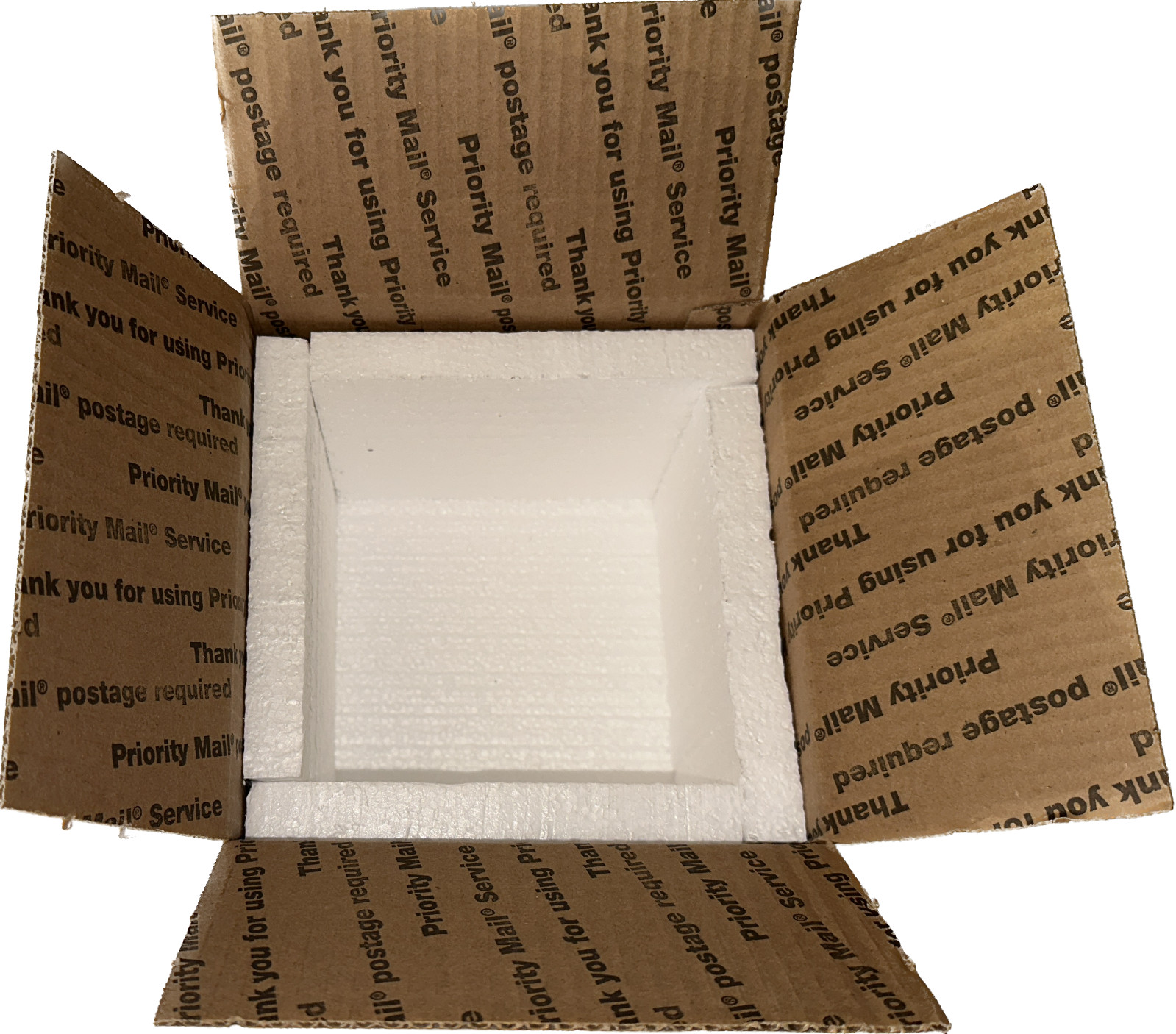 Styrofoam Cooler Box Insulation For USPS Box 4 – 7x7x6 Makes 7 Styrofoam Boxes