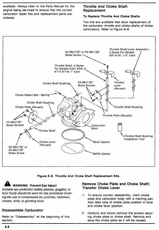 KOHLER ENGINE SERVICE MANUAL K181 K241 K301 K321 K341 REPAIR SHOP MANUAL Deere