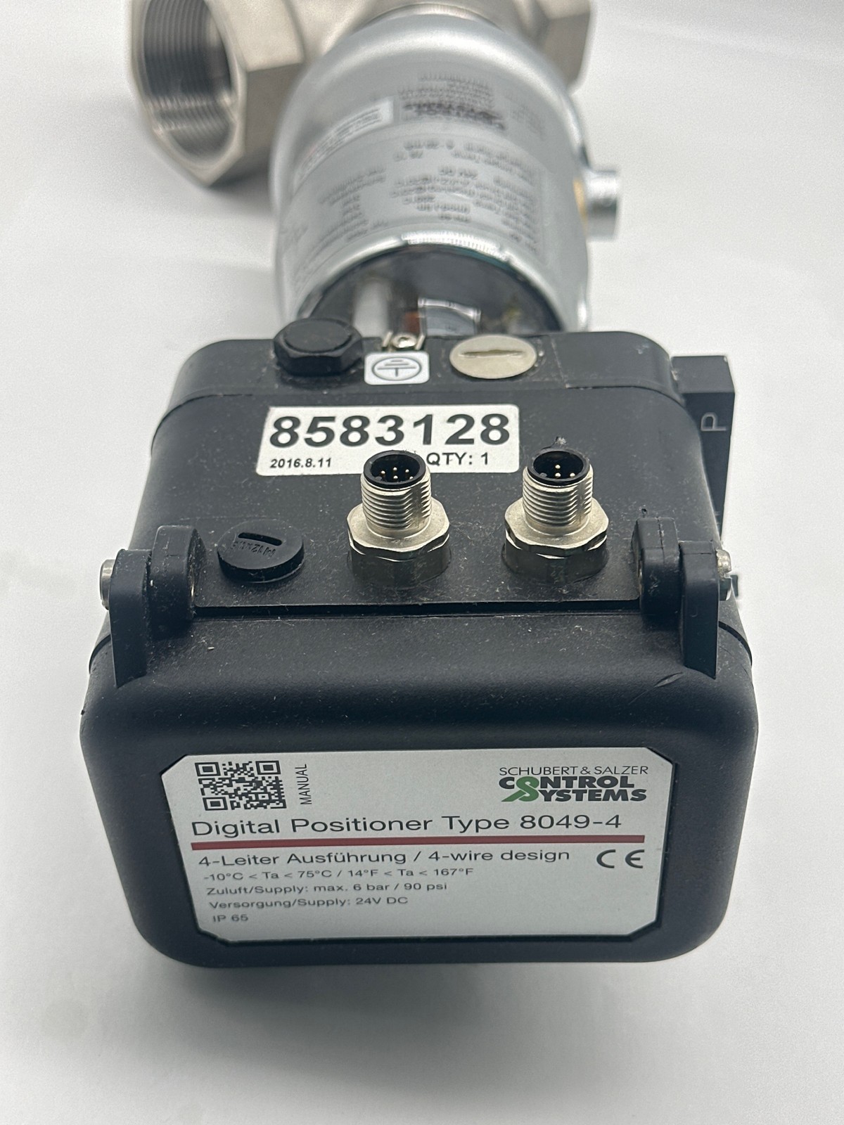 Schubert&Salzer 7020/8049-4 Valve 1.44, Actuator and Digital Positioner Assy