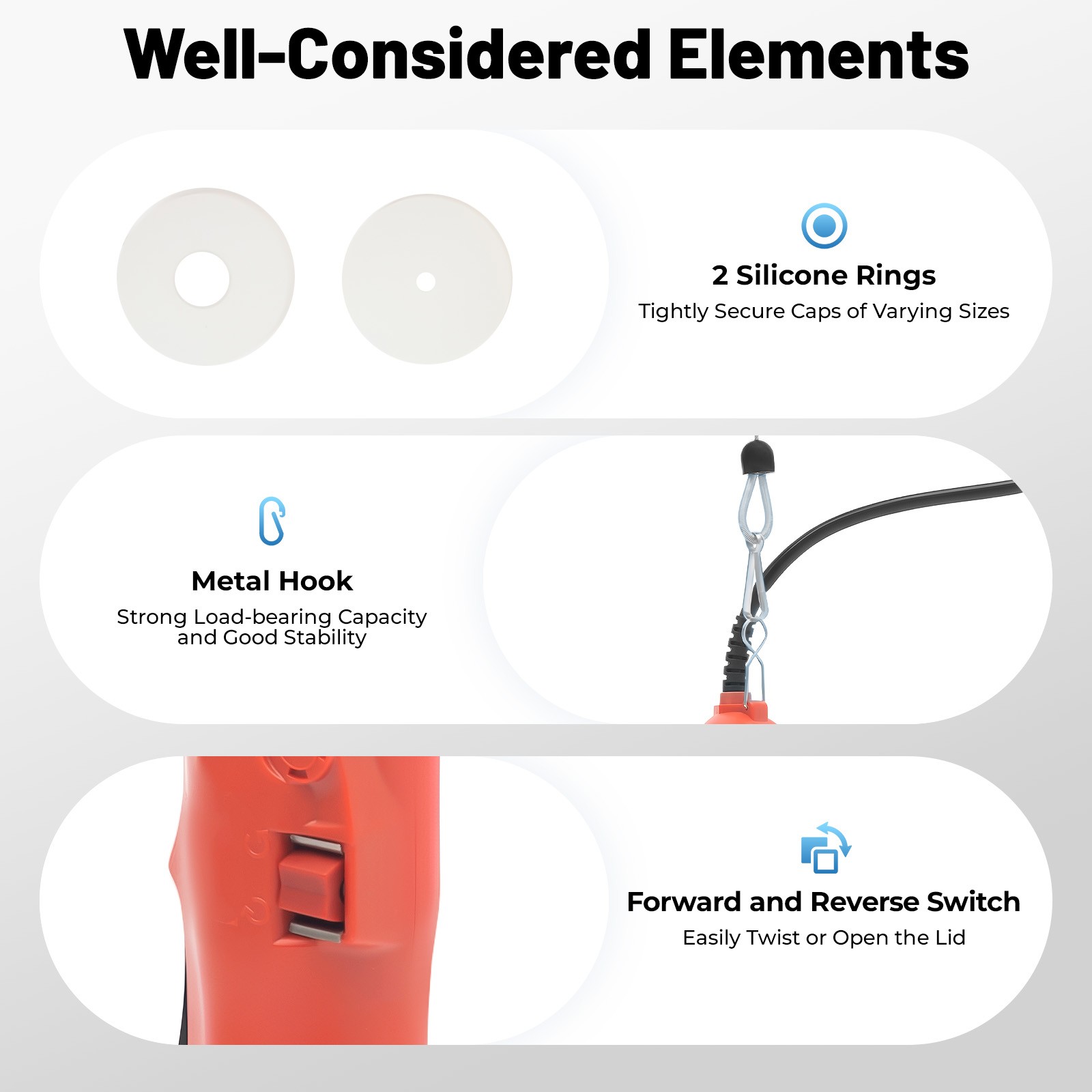 Handheld Electric Bottle Capping Machine Efficient 10-30mm Capper Sealing Tool