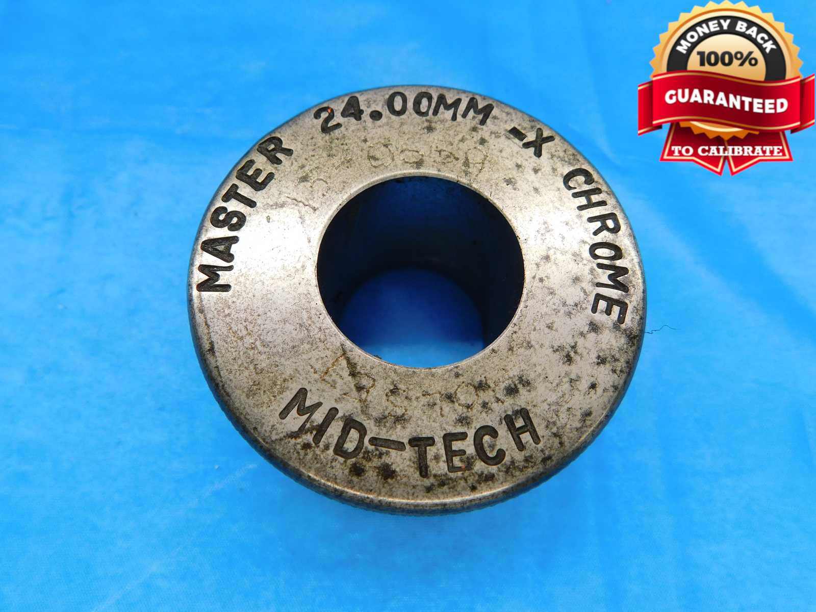 24.000 CLASS X MASTER PLAIN BORE RING GAGE ONSIZE 24 mm .9449 24.00 INSPECTION