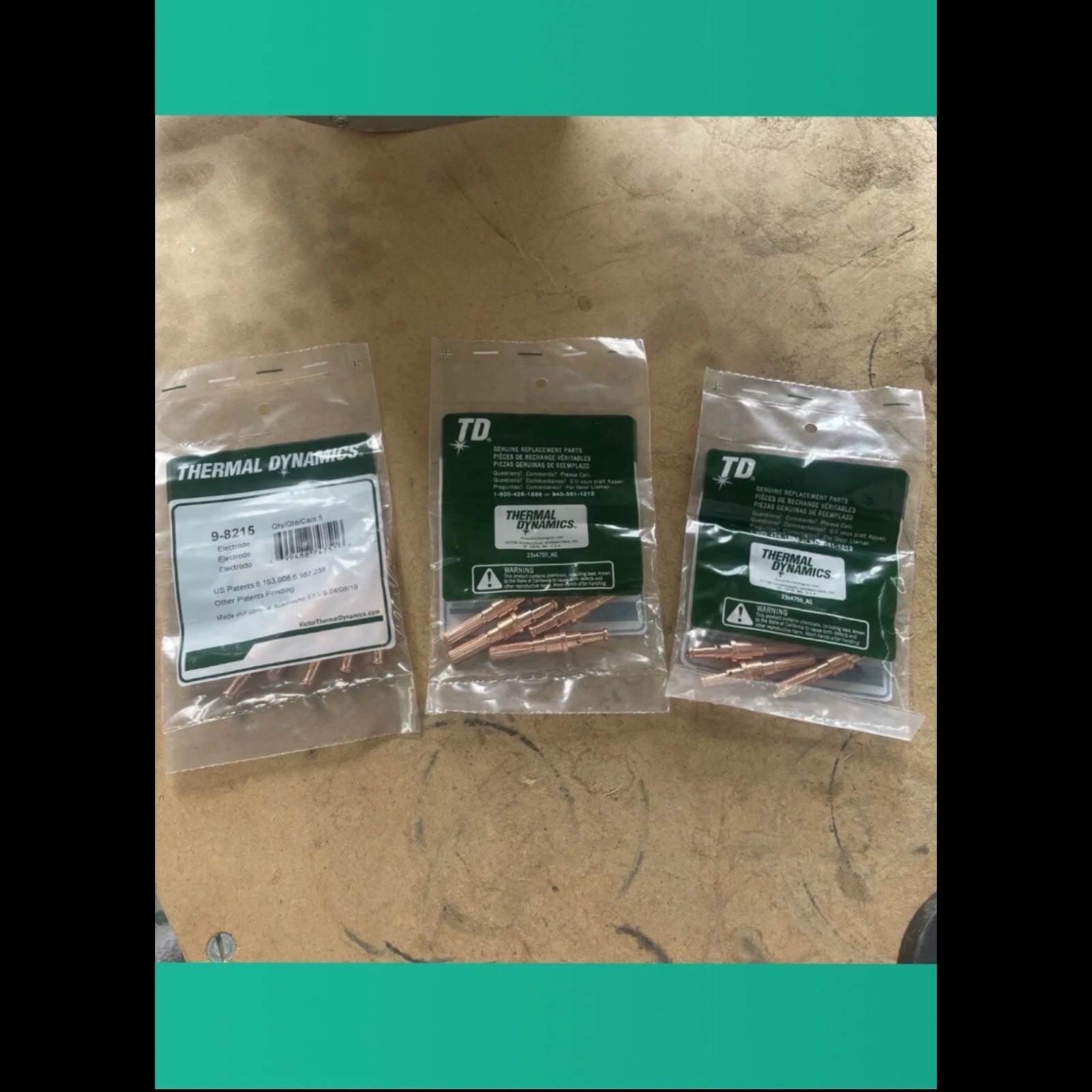 15 NEW Genuine Thermal Dynamics 9-8215 (3x 5 Pack) Electrodes.