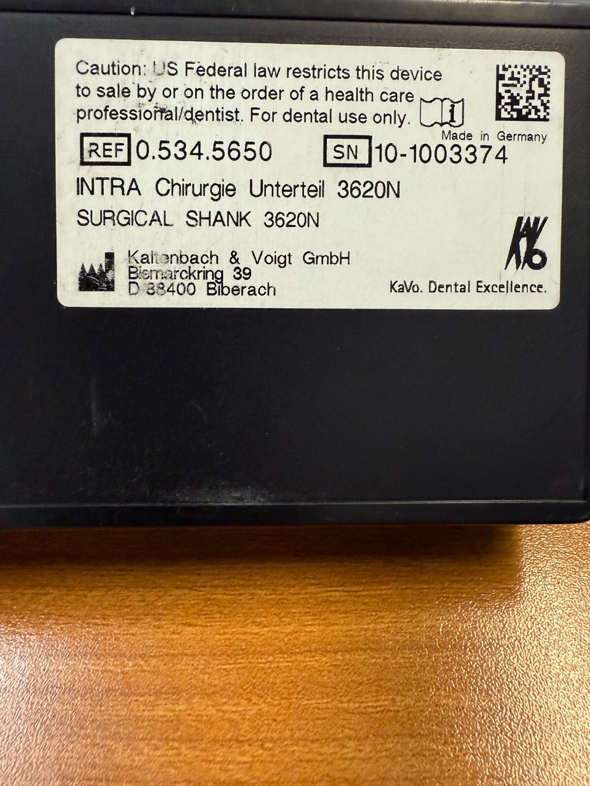 Kavo 3620N Surgical Contra Angle Sheath Attachment 1:1