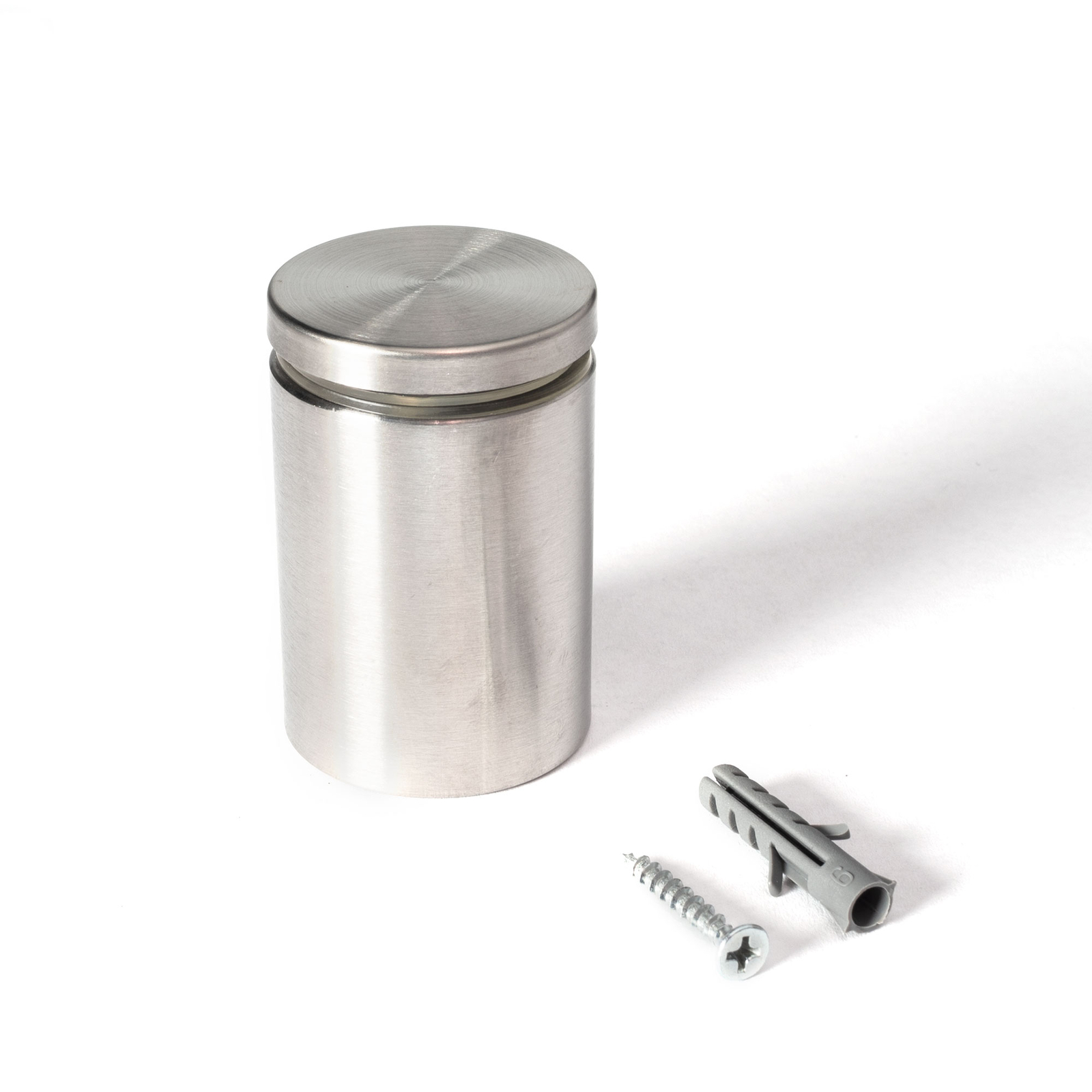 Stainless Steel Standoff 1-1/2 Inch Diameter x 2 Inch Barrel Length Brushed
