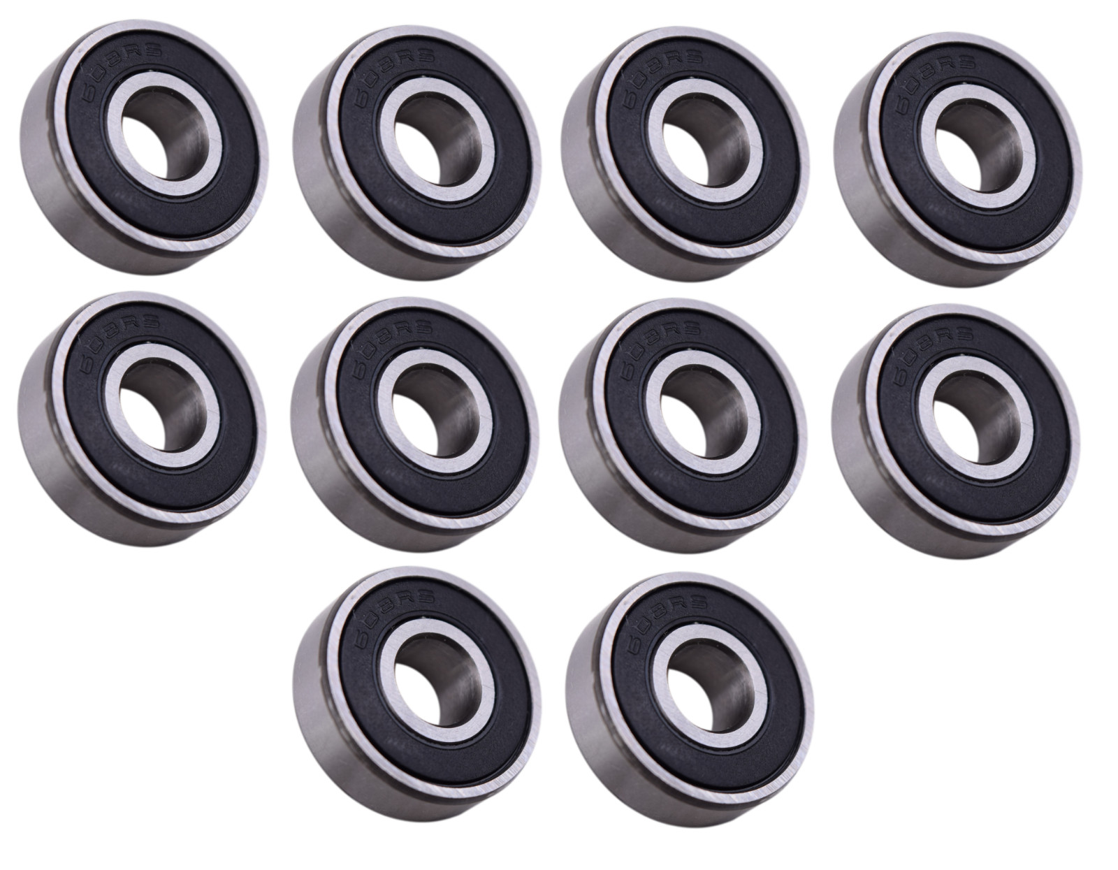 (10 Each) 608-2RS, 608LU, R2280-2RS Sealed Radial Ball Bearing 8X22X7 Skate