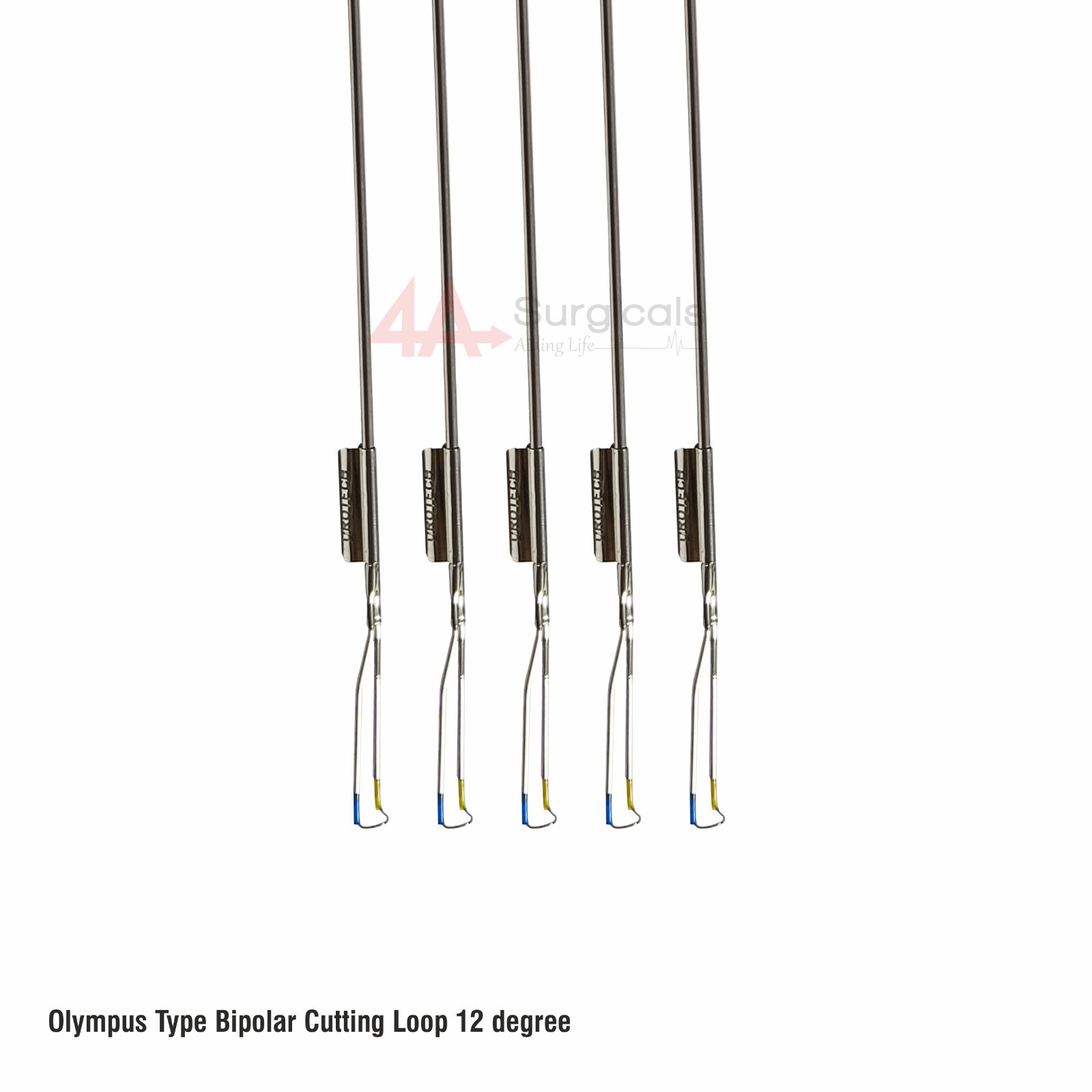 4A Olympus Type Bipolar Cutting Loop 12 degree Set of 5