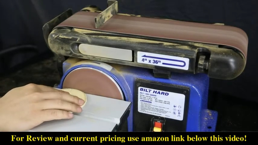 Bilt Hard Belt Disc Sander, 4 in. x 36 in. Belt & 6 in. Disc Sander Cast Iron