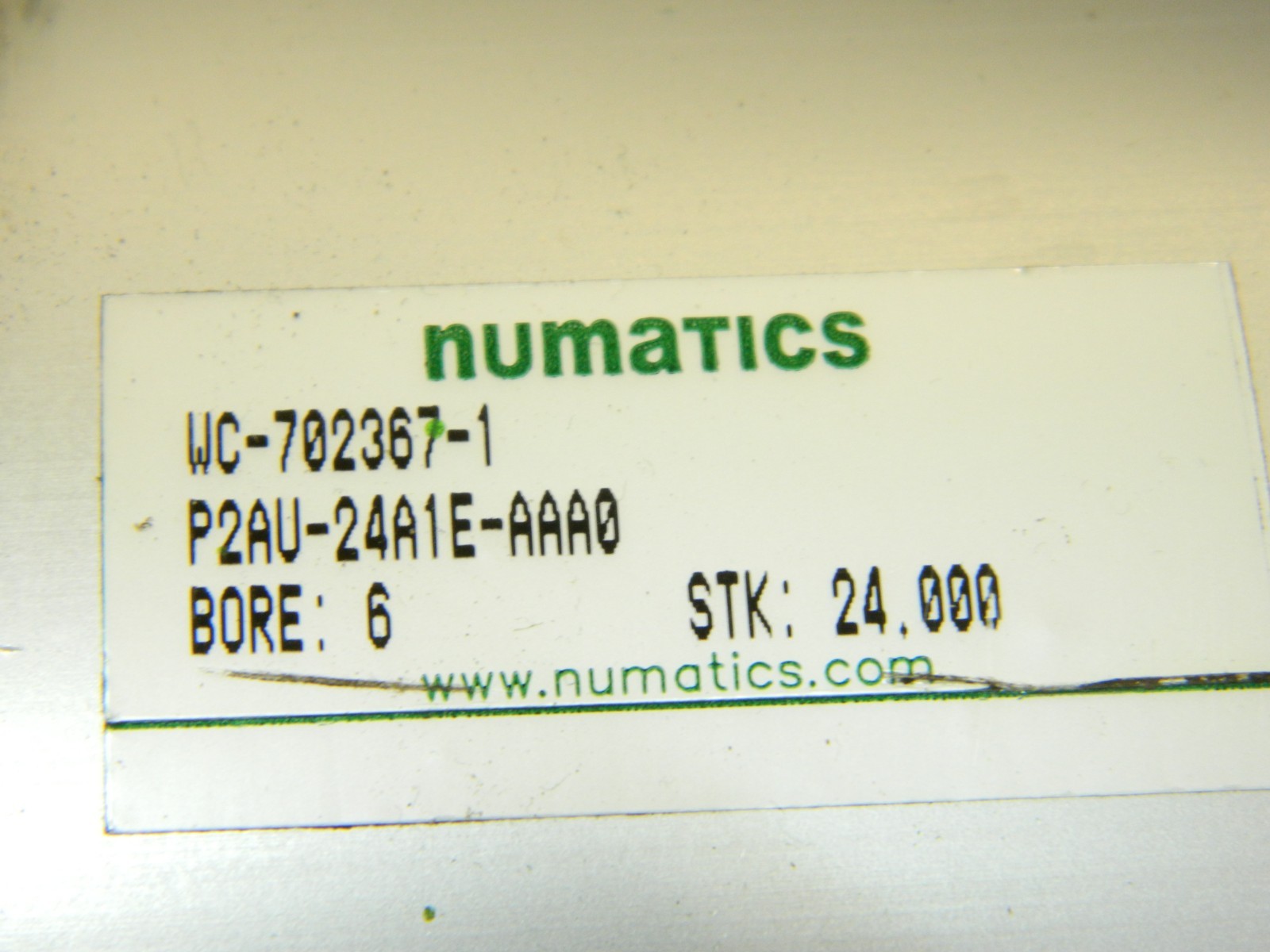 NUMATICS 6″ Bore X 24″ Stroke P2AU-24A1E-AAA0 Tie Rod Pneumatic Cylinder