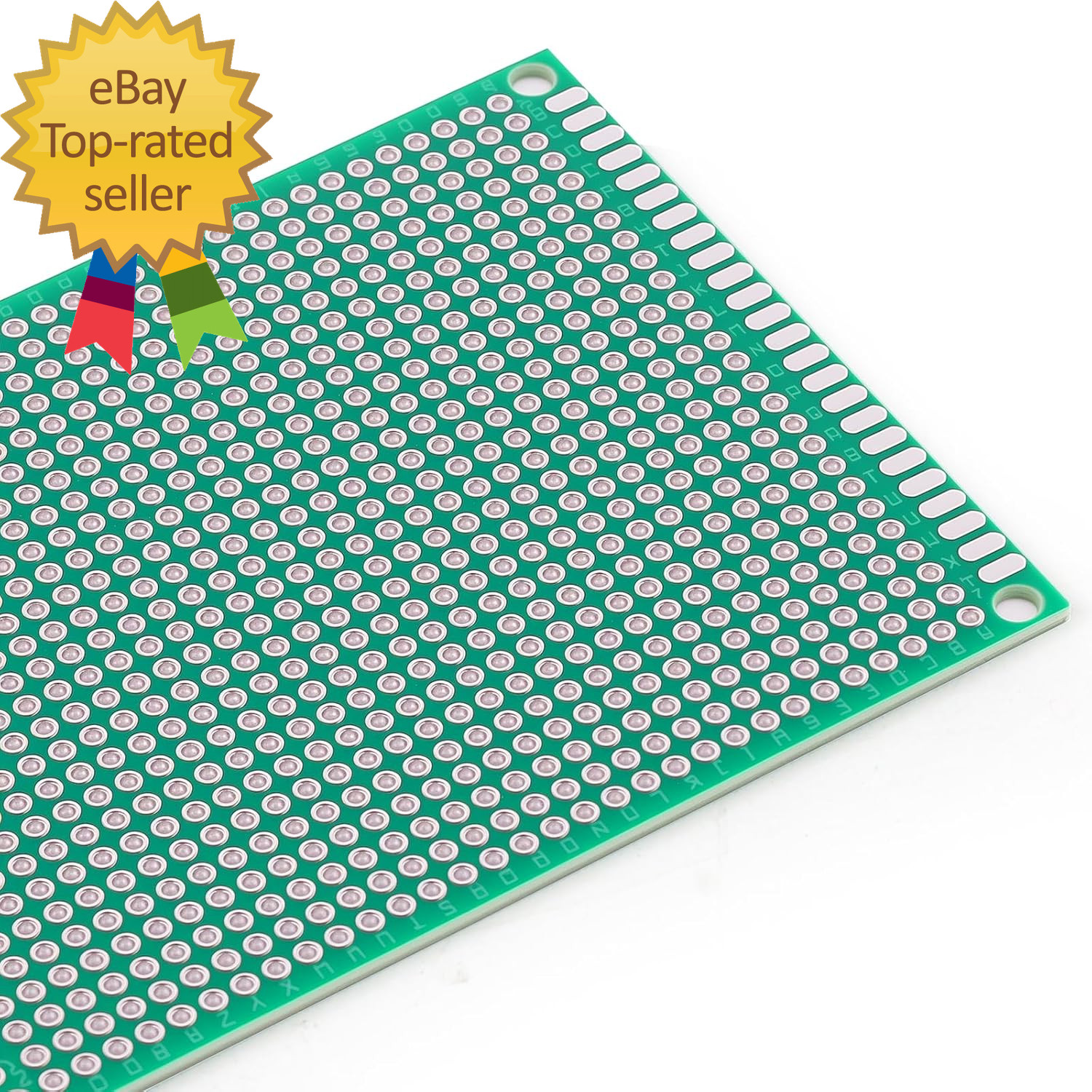 32 Pcs PCB Board Green Circuit Board with 5 Sizes Compatible Double Sided PCb