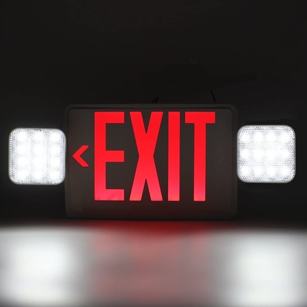 LED Exit Sign – Self Luminous – Red – 5 Years Warranty – Single Sided /120-277V