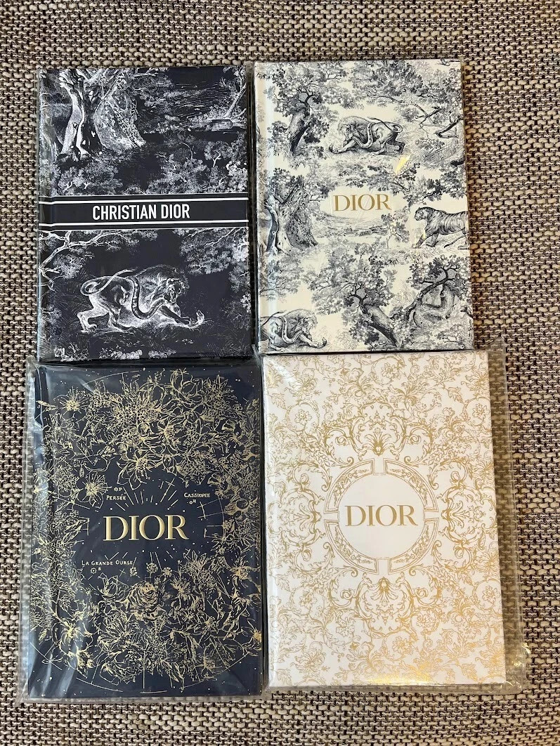 Notebook a set of 4 NEW Authentic Journal novelty　Christian Dior