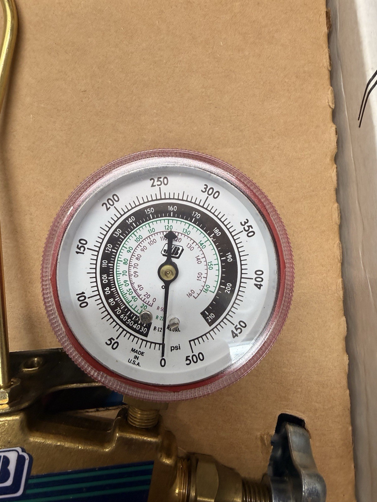 NOS JB Industries M8-5GY5 Manifold Gauge Set R12 R22 R502 W/ 60″ Hoses Brand New