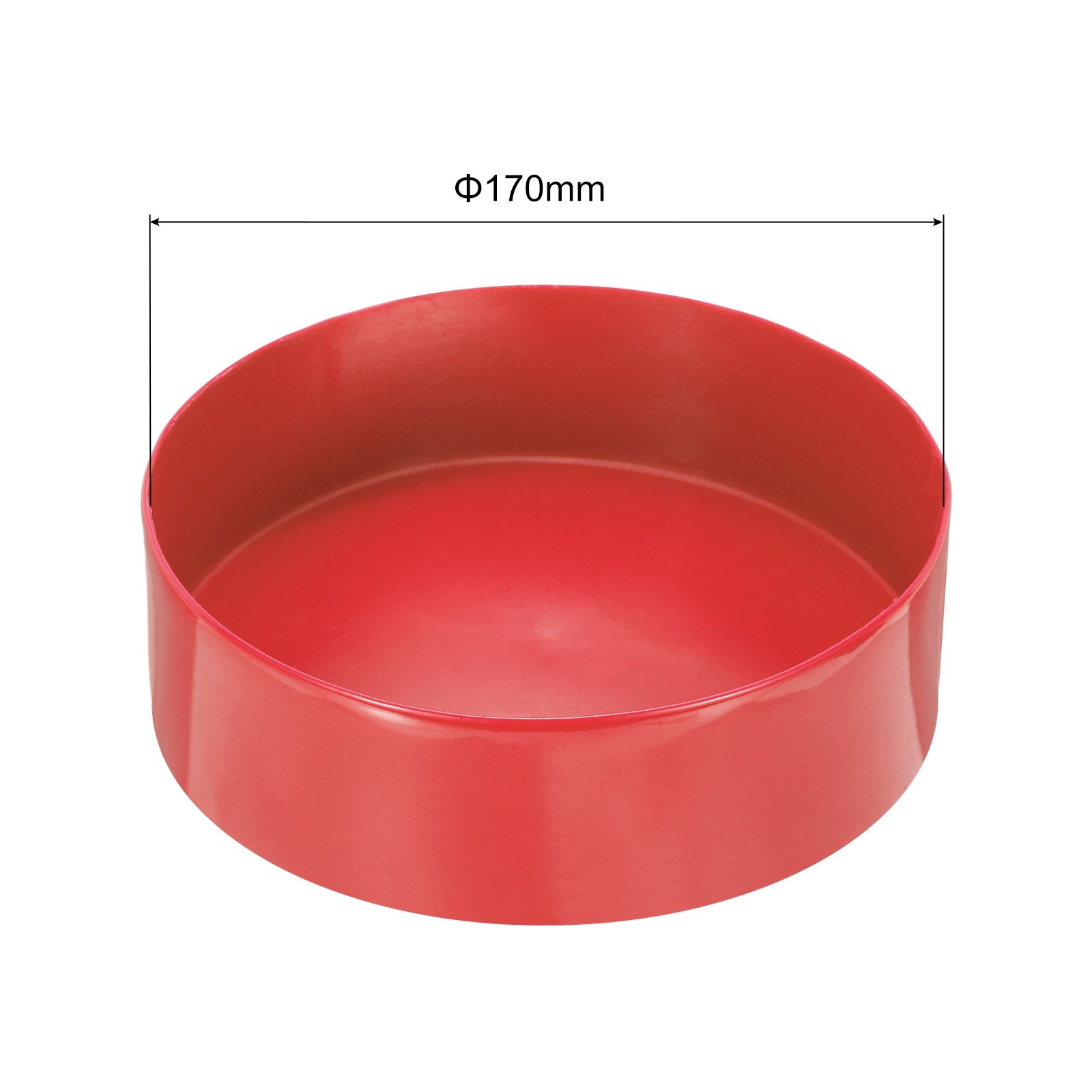 170mm(6.7 inch) Rubber End Caps Round Vinyl Plug Insert Red