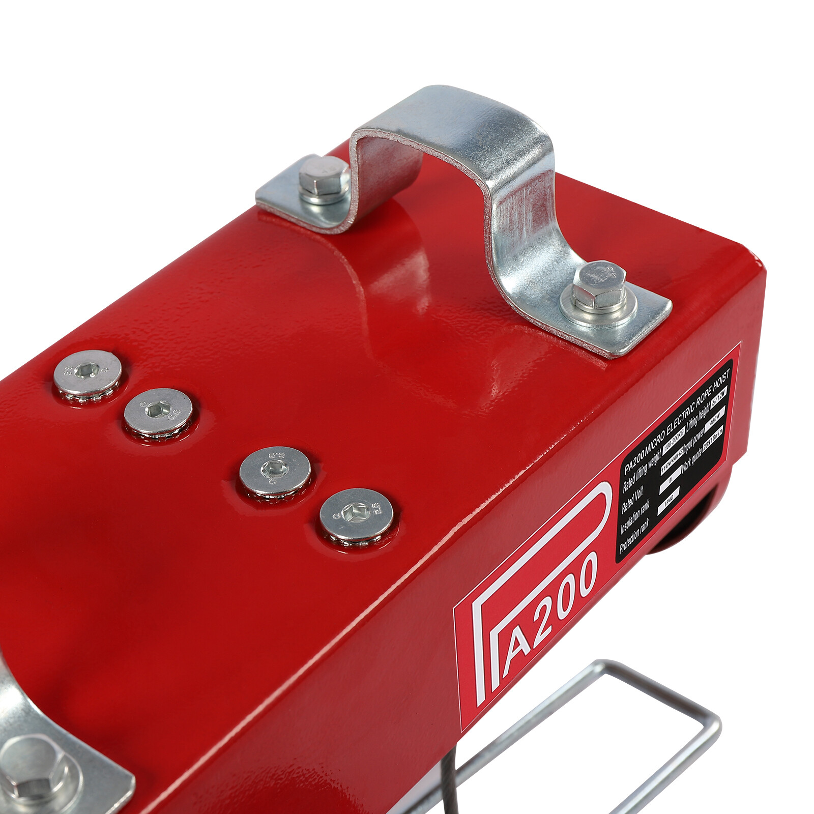 200kg/440lbs Electric Hoist Winch Engine Crane with Remote Control 110V