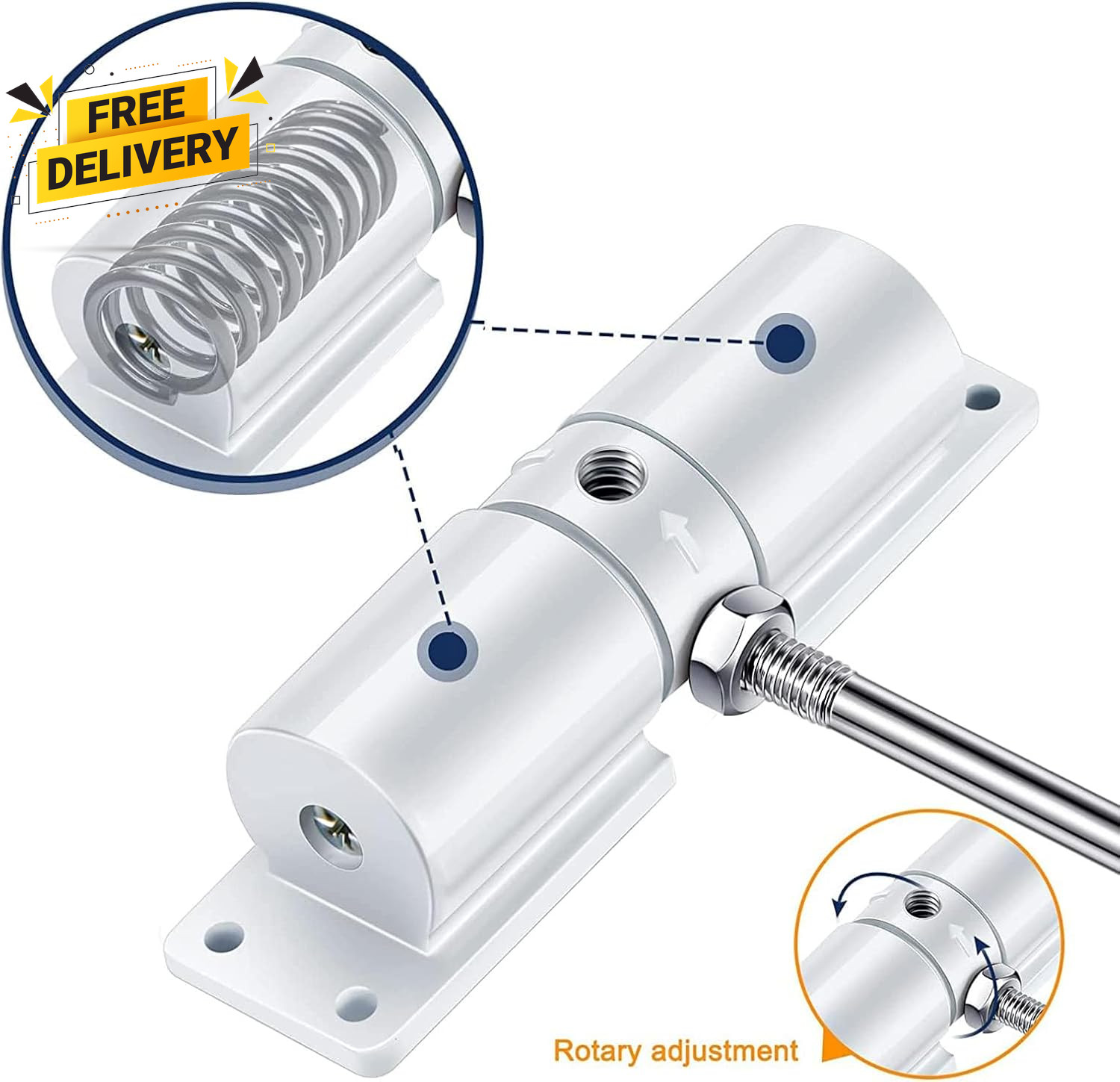 Automatic Door Closer 30 Kg Zinc Alloy Safety Spring Door Closer