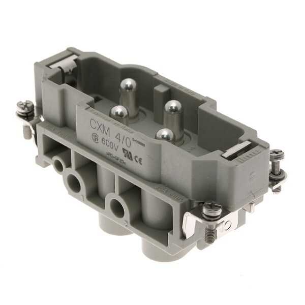 Mencom CXM-4/0 Standard – CX series – Male Rectangular Insert – 4 pin – 80 am…