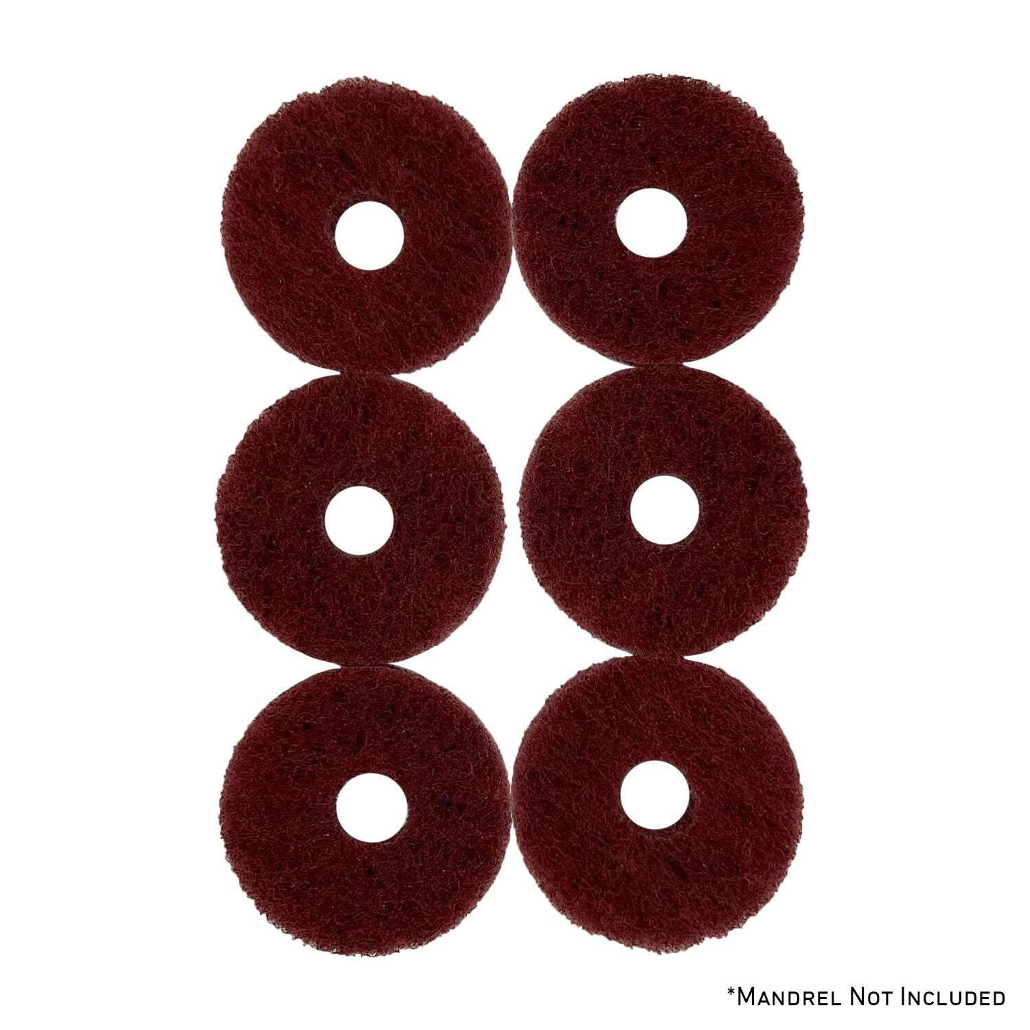 Mini Surface Prep Buff and Blend Discs (1/2″ Arbor Hole)