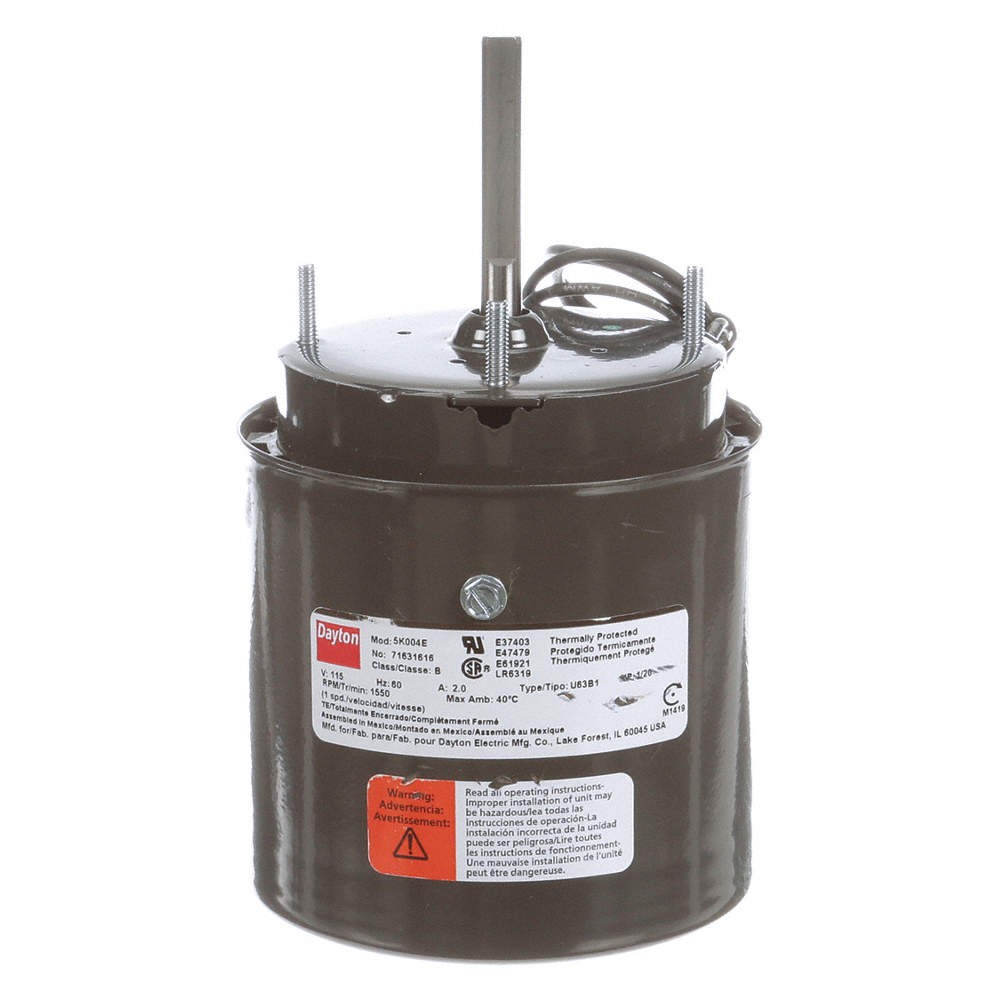 DAYTON 71631616M Motor,1/20 HP,1550 rpm,3.3,115V 5K004