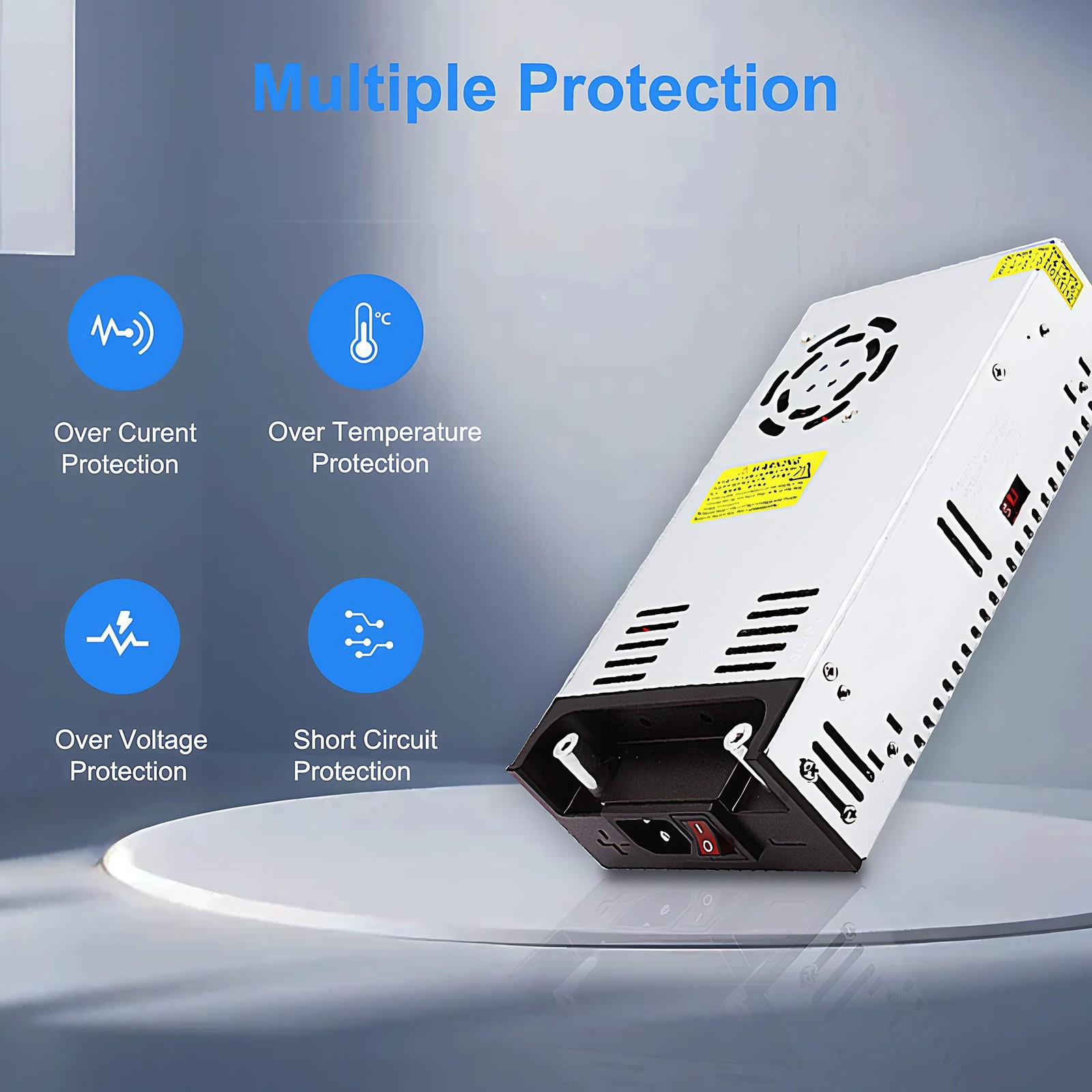 New Version 110V AC to 12V DC Converter 600W Power Supply 50A, Universal SMPS…