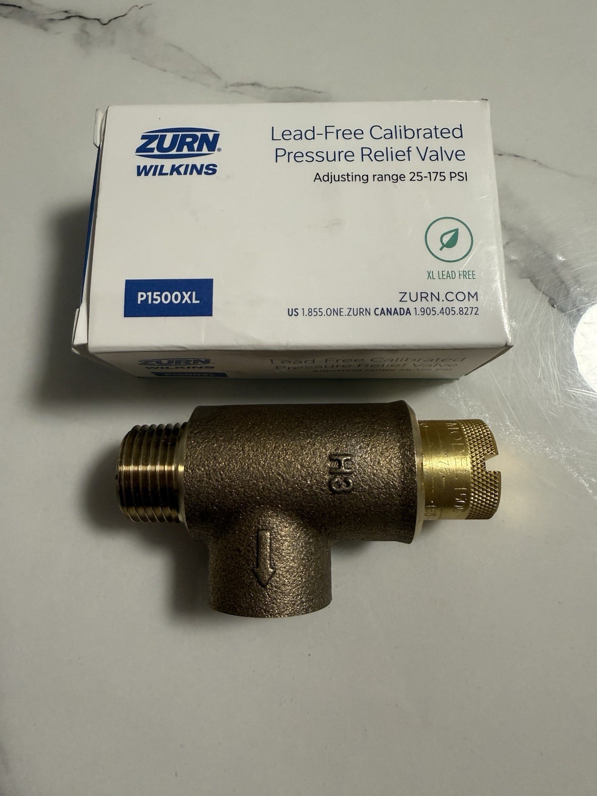 Zurn Wilkins P1500XL Lead-free Calibrated Pressure Relief Valve Adjustable Range