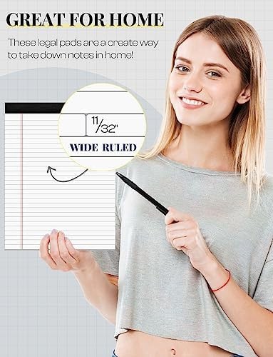 Legal Pads 8.5 x 11 White Note Pads 8.5 x 11 In 2 Pack Notepads 8.5 x 11 Writ…
