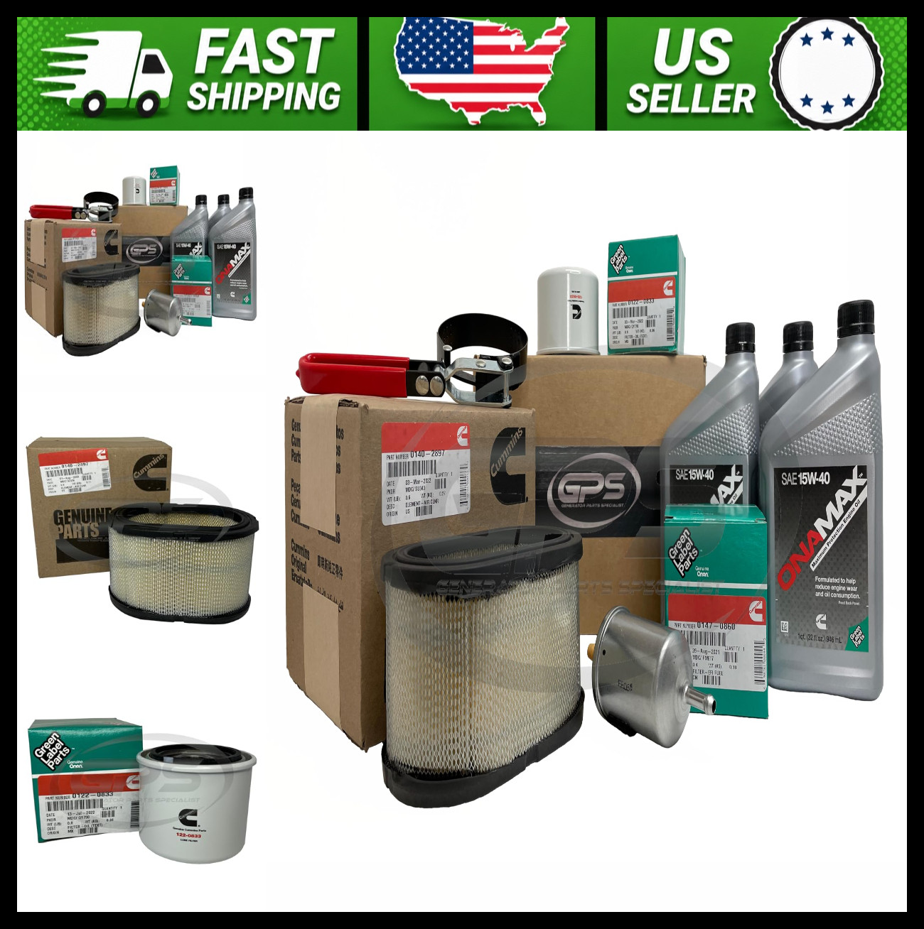 Cummins Onan Generator Tune-Up Kit with Onamax Oil