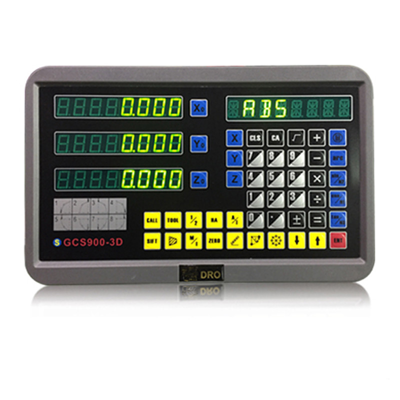2/3 Axis Digital Readout DRO TTL 5um Linear Glass Scale Encoder Milling Lathe US