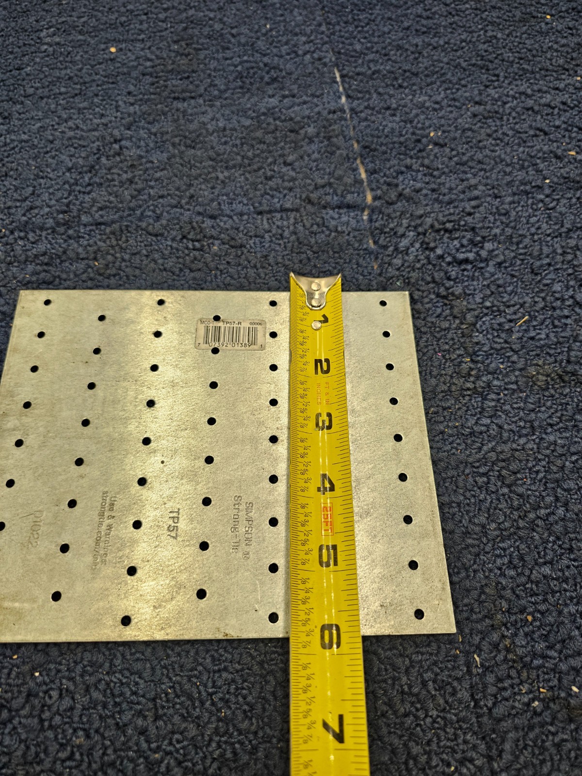 (QTY 10) Simpson TP57-R TP57 Strong-Tie Nail Plate 7 in X 5.75 in