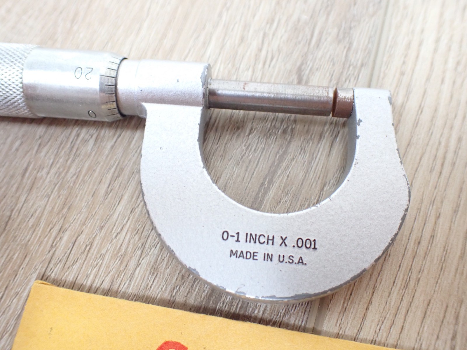 2 VINTAGE STARRETT 223 PAPER GAUGE METER MICROMETER CALIPER OMEGA 206