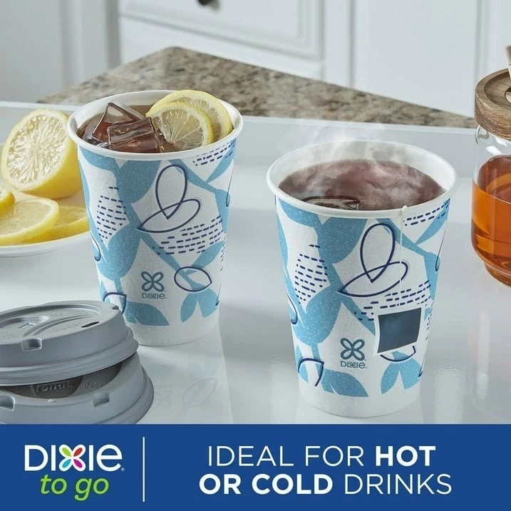 Dixie® To Go 12 oz. Paper Cup with Leak-Resistant Lid, 92 ct. – FREE SIPPING!