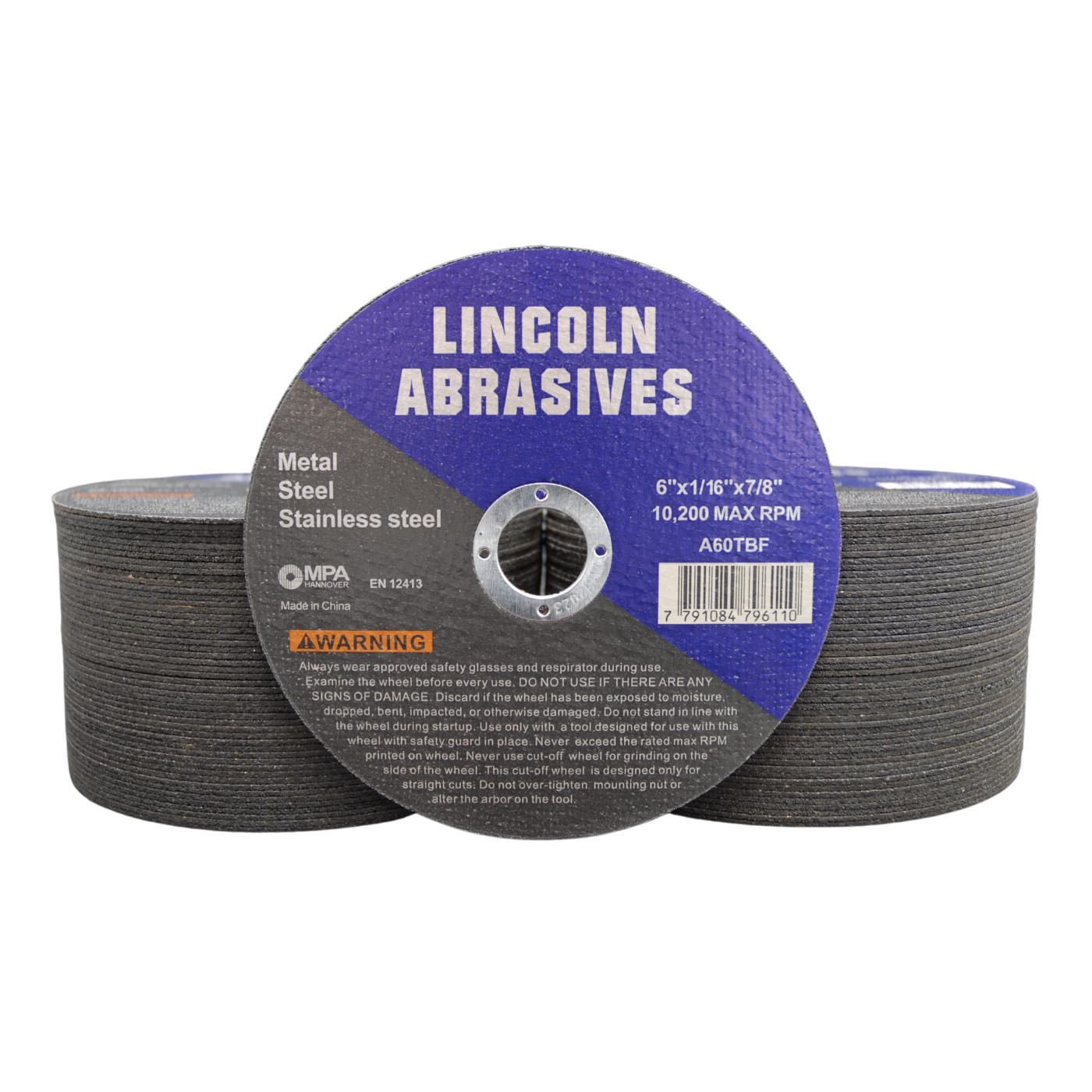 100 Pack 6″ x 1/16″ x 7/8″ Cut-off Wheel Cutting Discs Stainless Steel & Metal