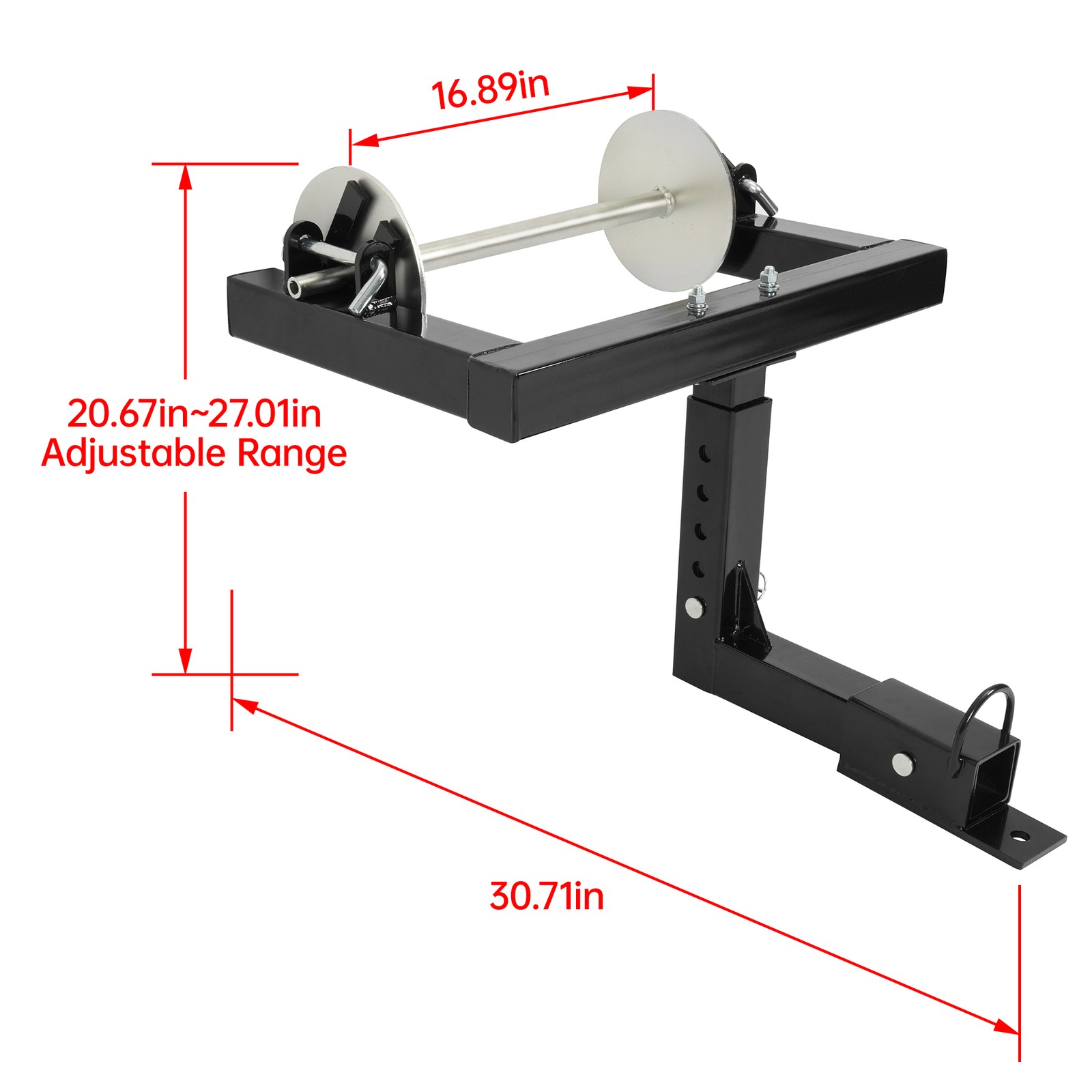 Barbed Wire Unroller Fence Stretcher Bolt-On ATV Adaptor w/ 2″ Receiver Hitch