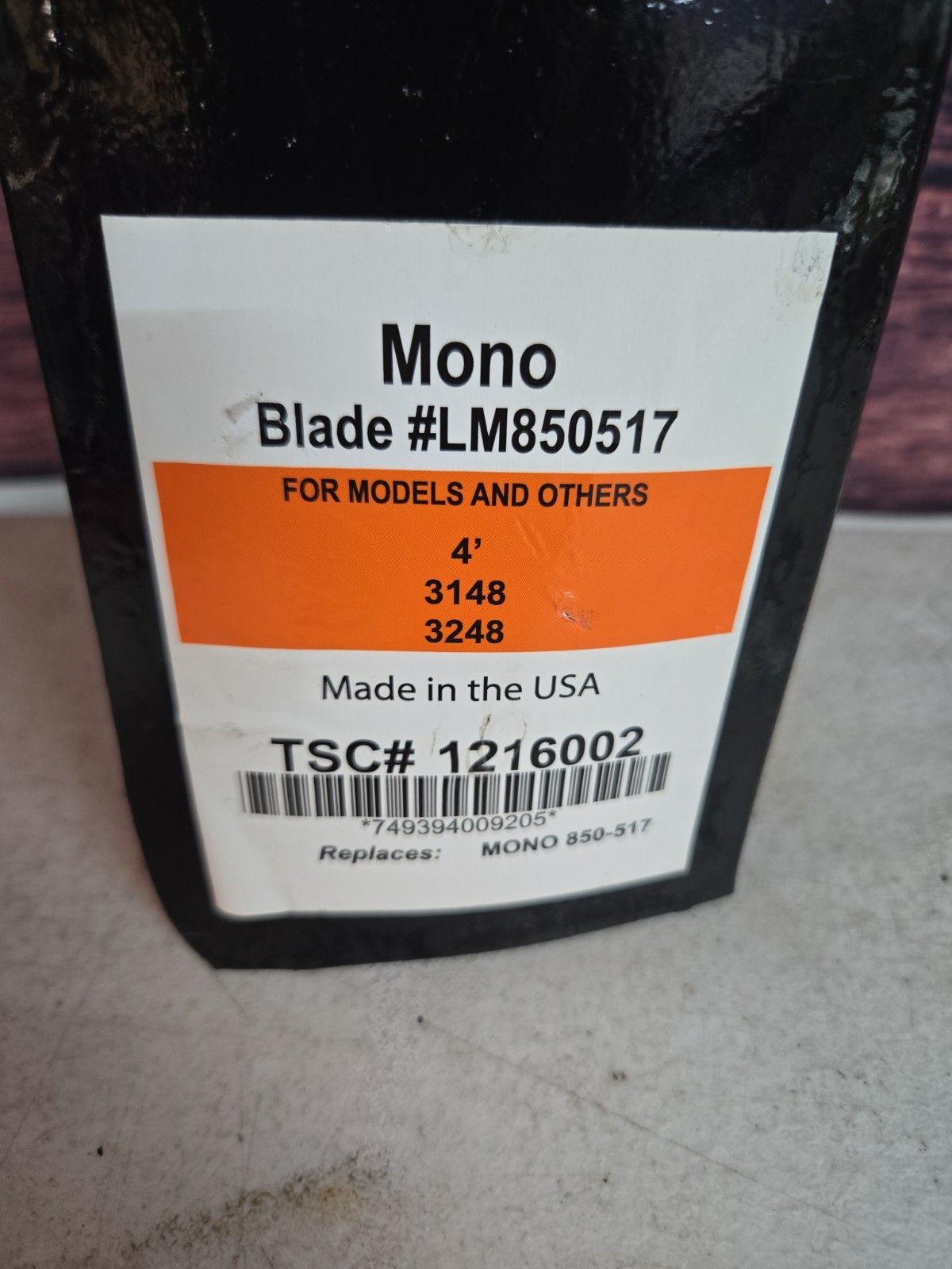 4 ft. Mono Rotary Cutter Mower Blade #LM850517