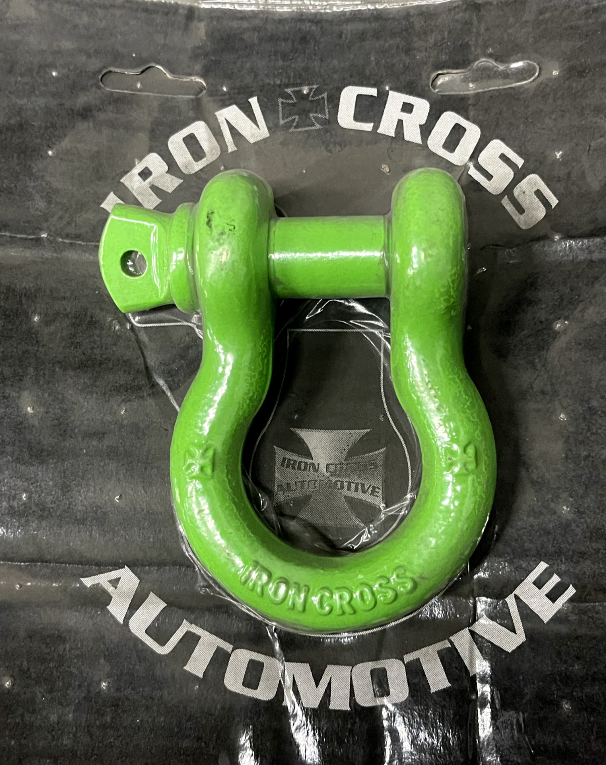 IRON CROSS 3/4″ D-RING SHACKLE 1000-05 LIME GREEN FINISH